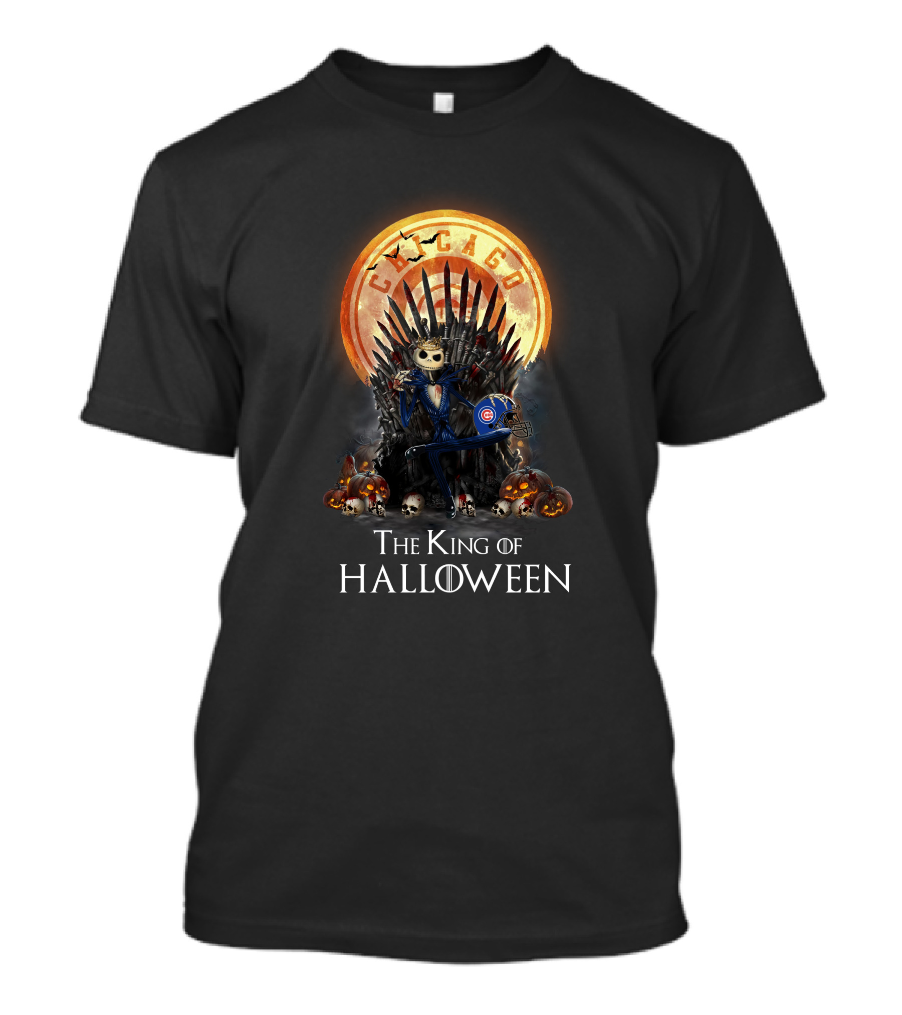 Chicago Cubs Halloween Throne King T-Shirt
