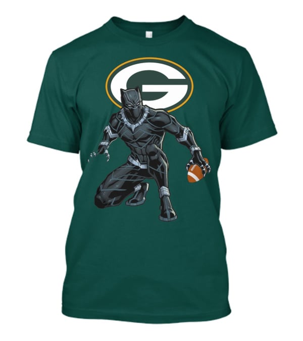 Green Bay Packers Wakanda Football Panther T-Shirt