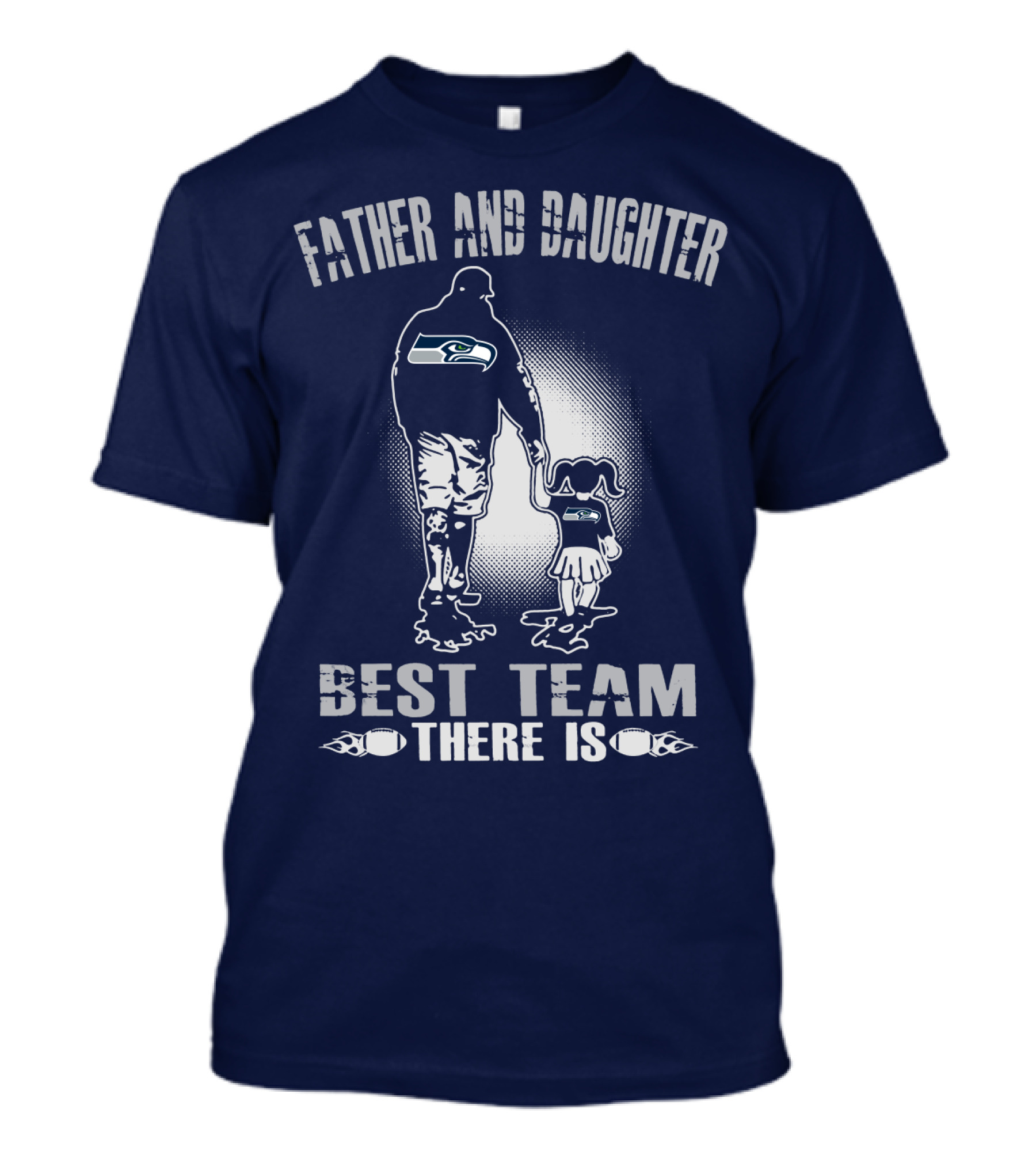 Seattle Seahawks Father And Daughter Best Team There Is T-Shirt