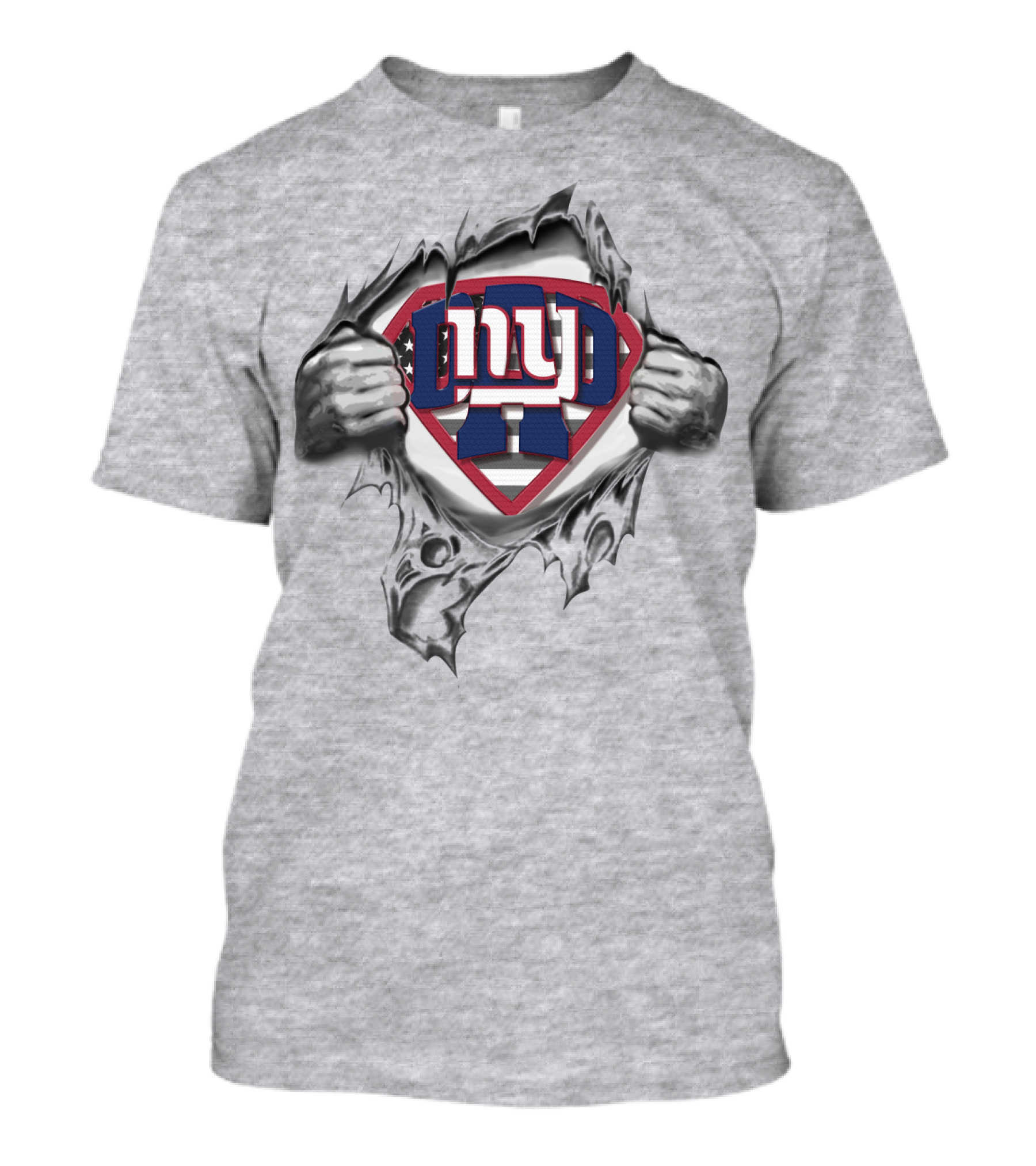 Superdad NYC Giants Logo Superman Emblem T-Shirt
