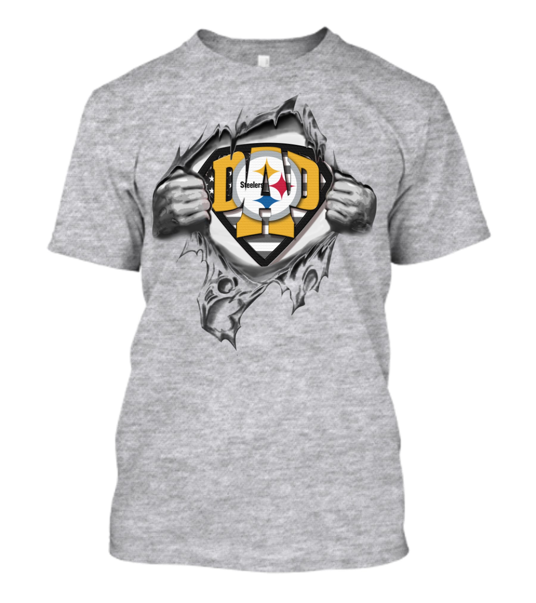 Pittsburgh Steelers Superdad Shield T-Shirt