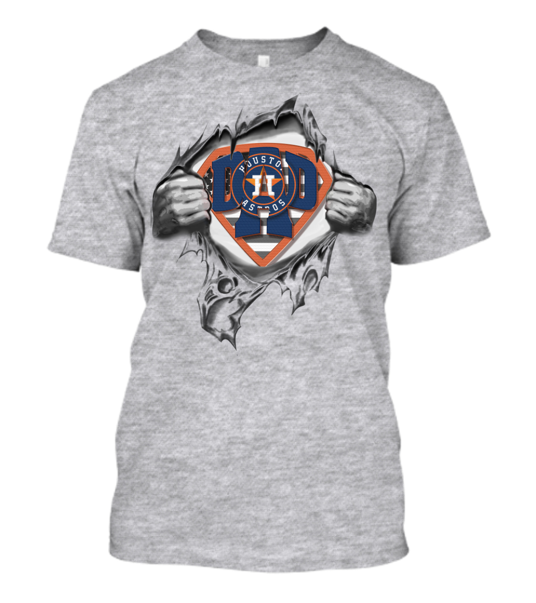 SUPERDAD Houston Astros Logo Superman T-Shirt