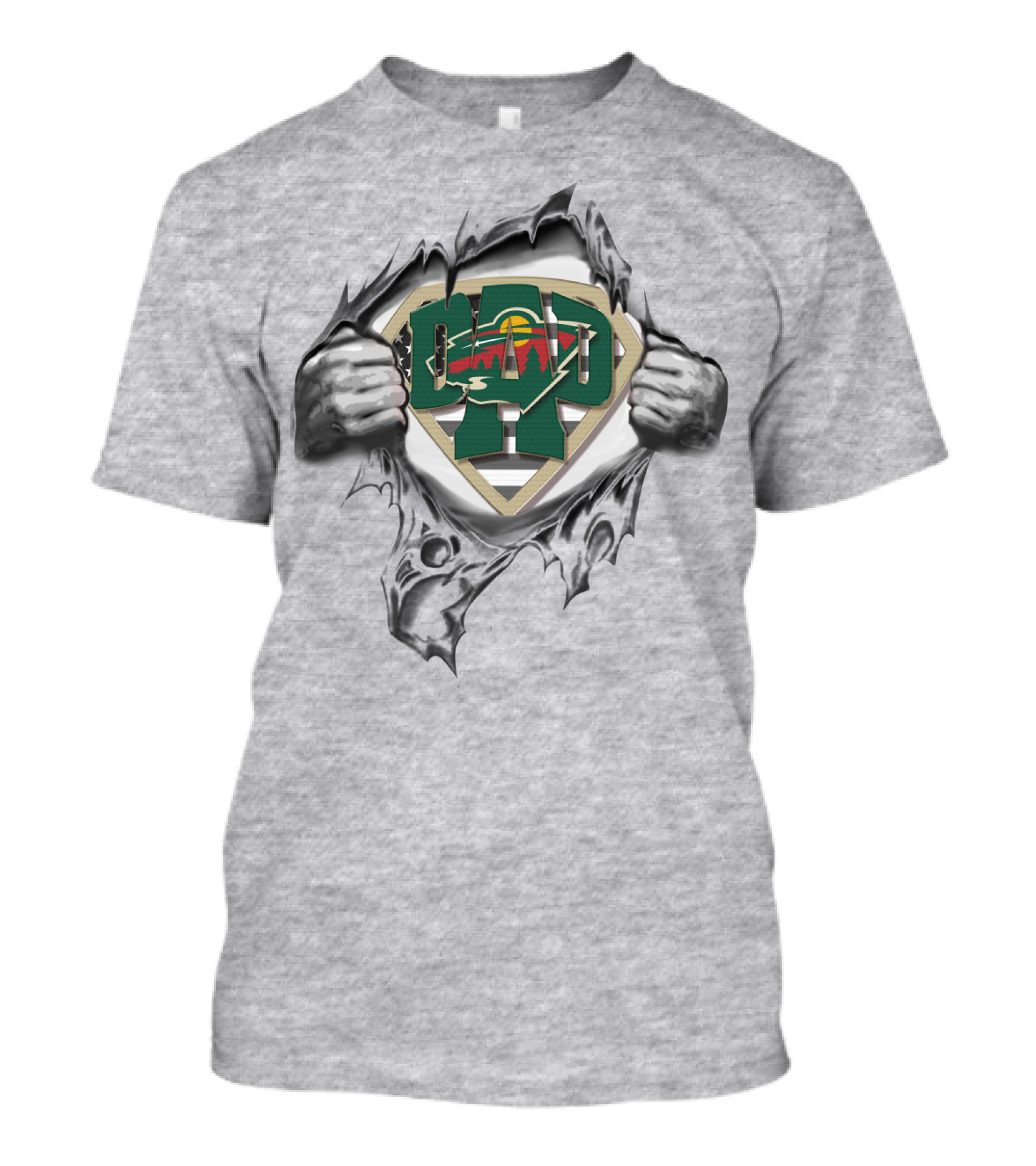 SUPERDAD Hockey Minnesota Wild Fan T-Shirt