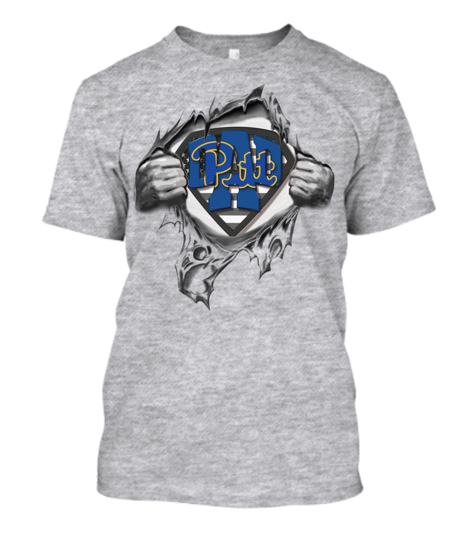 Superdad Pitt Logo With Pittsburgh Panthers T-Shirt