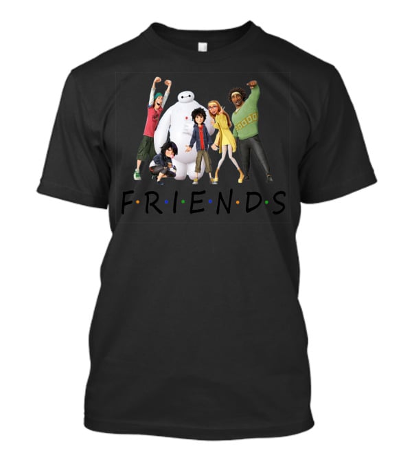Big Hero 6 Friends Tv Show Parody With Hiro Baymax And Team T-Shirt