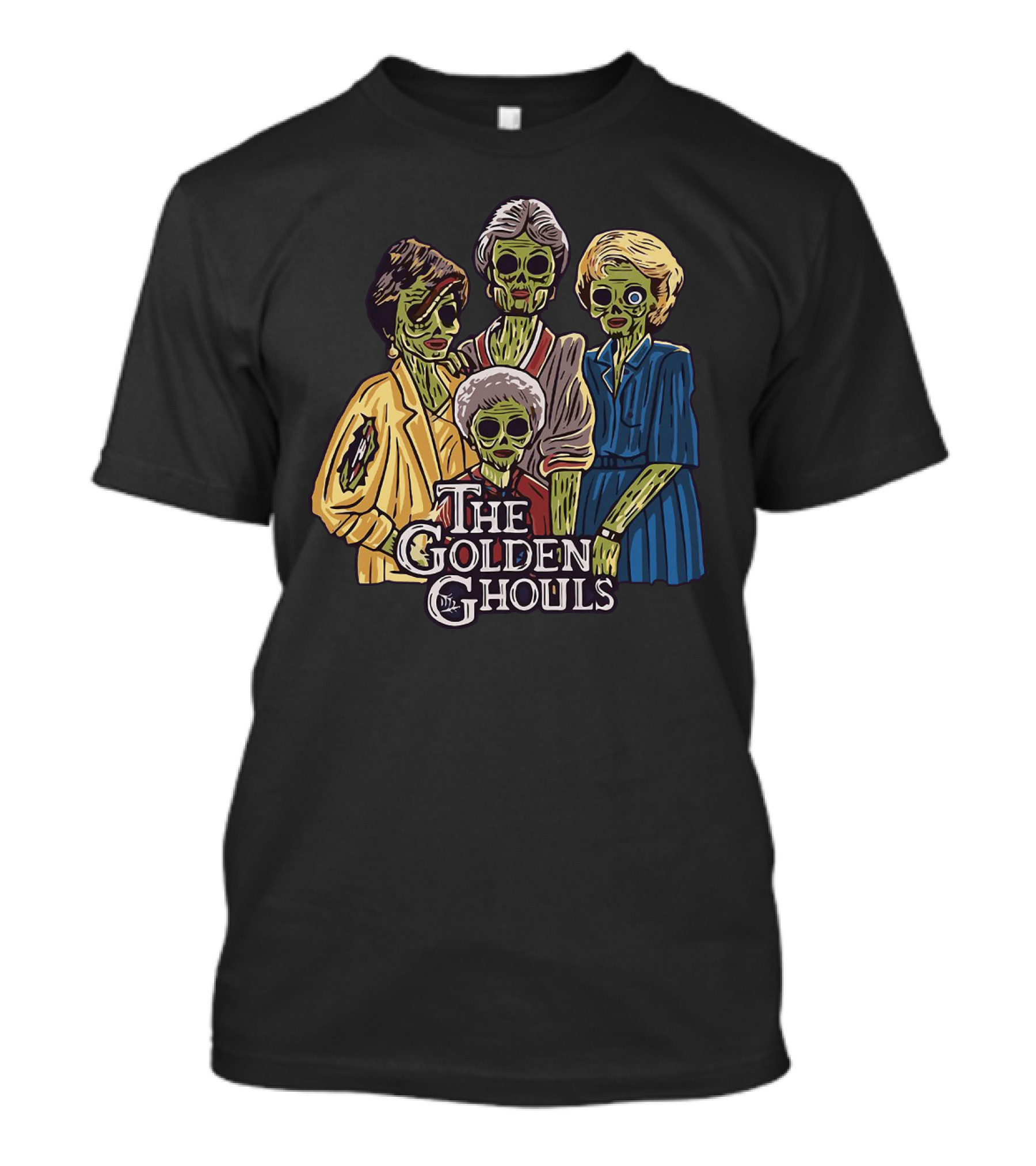 The Golden Girls The Golden Ghouls Halloween Zombie Group T-Shirt