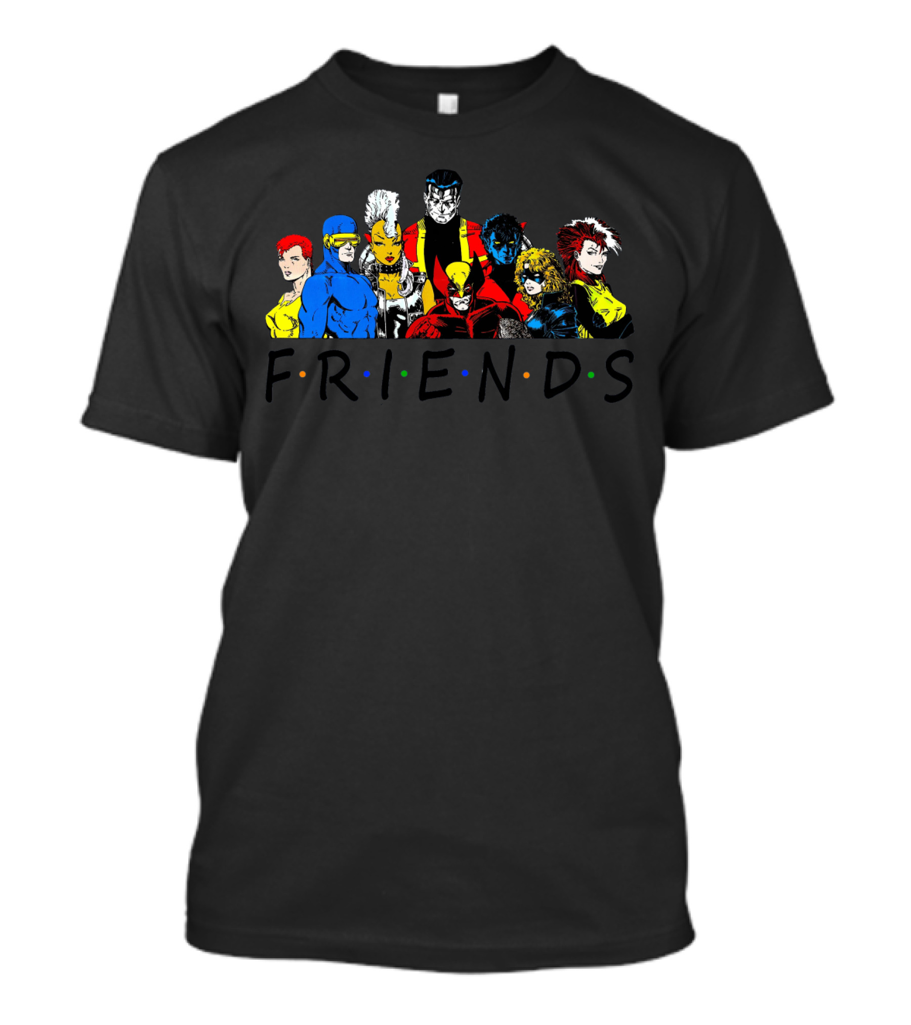 X-Men Friends Characters With Classic Sitcom Theme T-Shirt