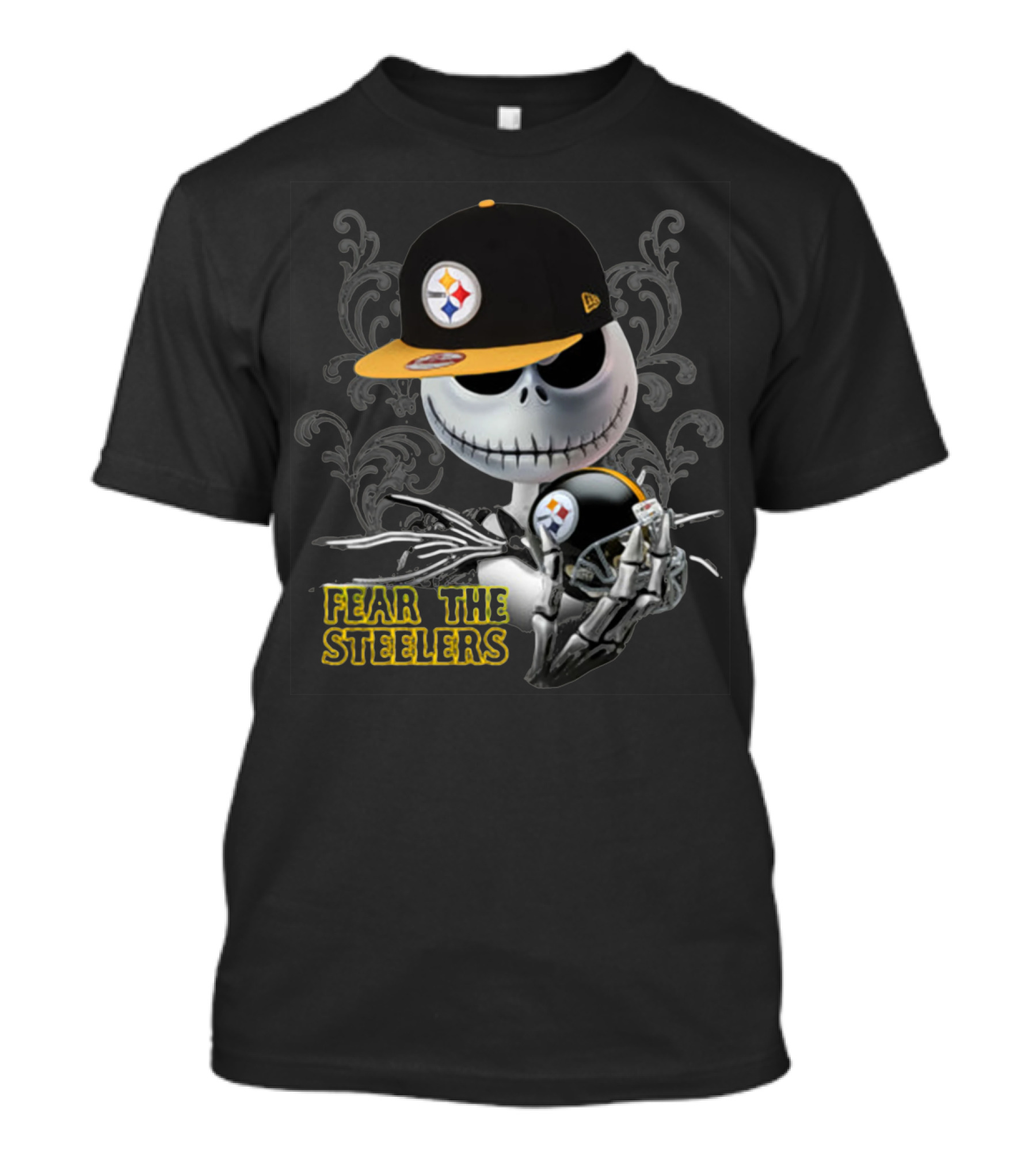 Jack Skellington Steelers Hat And Helmet Fear The Steelers T-Shirt