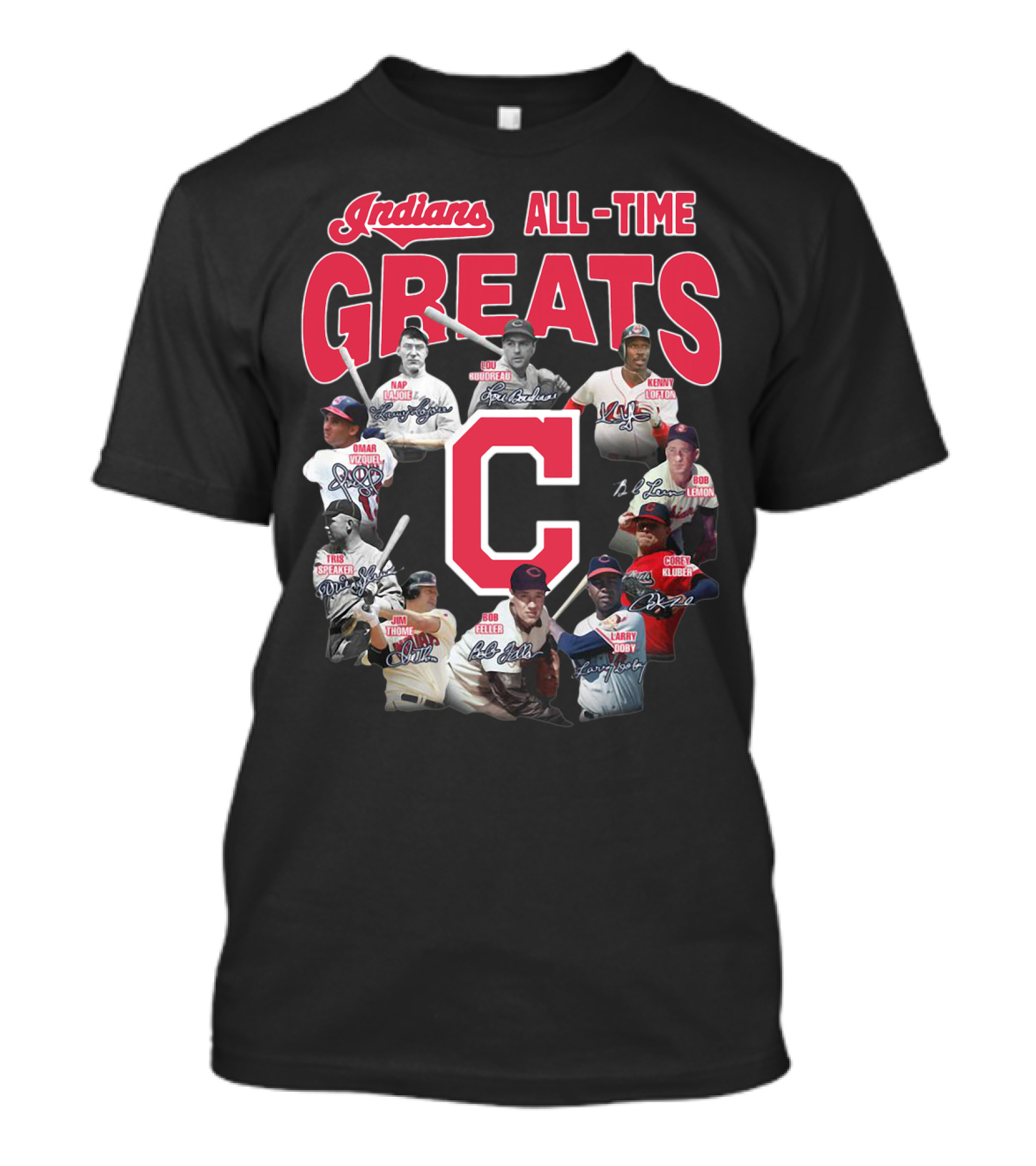 Indians All-Time Greats Cleveland Legends T-Shirt