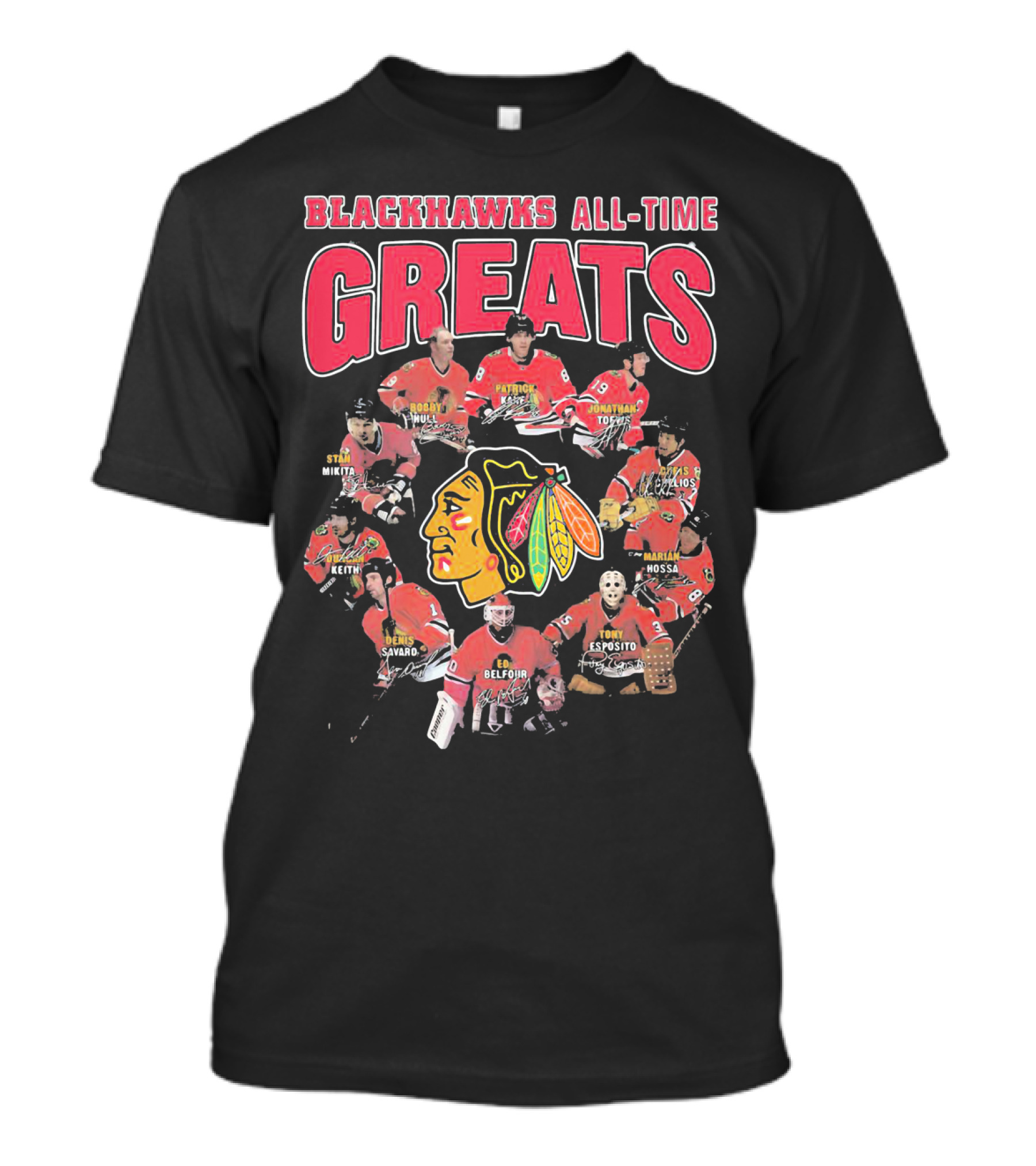 Blackhawks All-Time Greats Legends Hockey Team T-Shirt