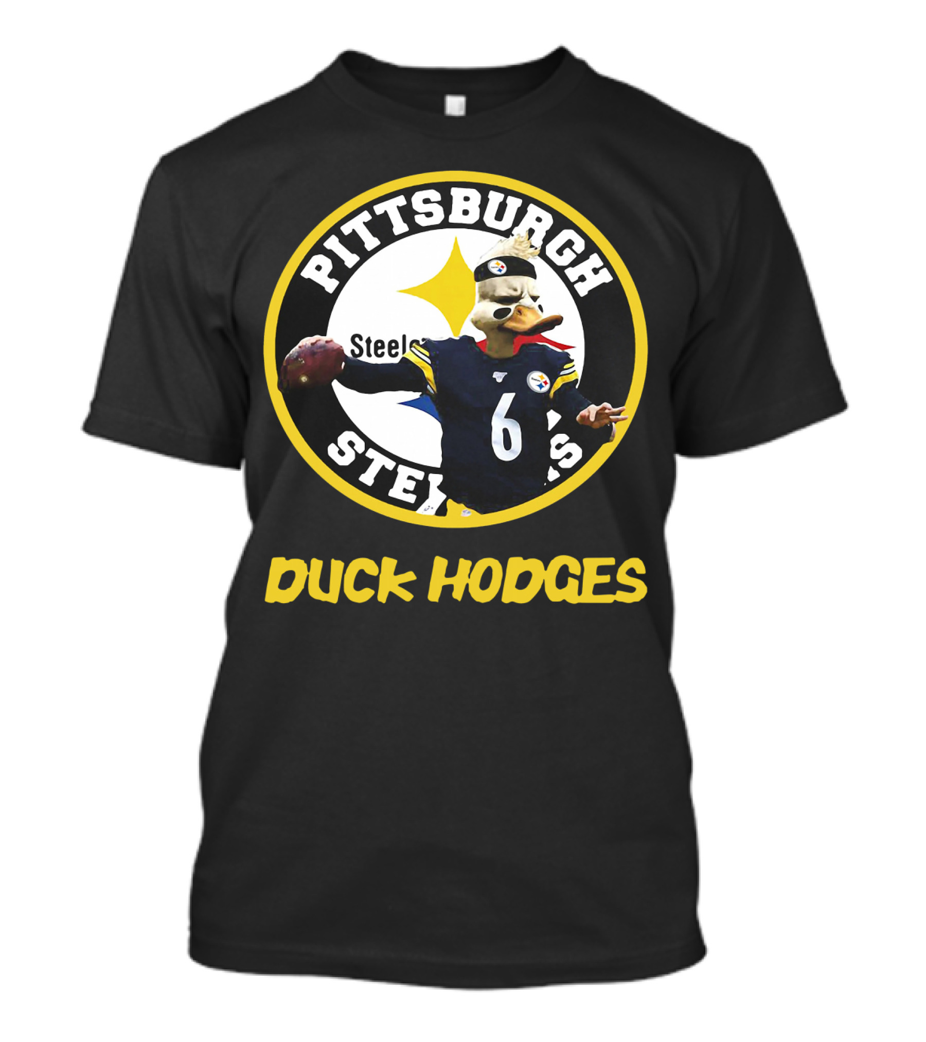 Pittsburgh Steelers Duck Hodges Football T-Shirt