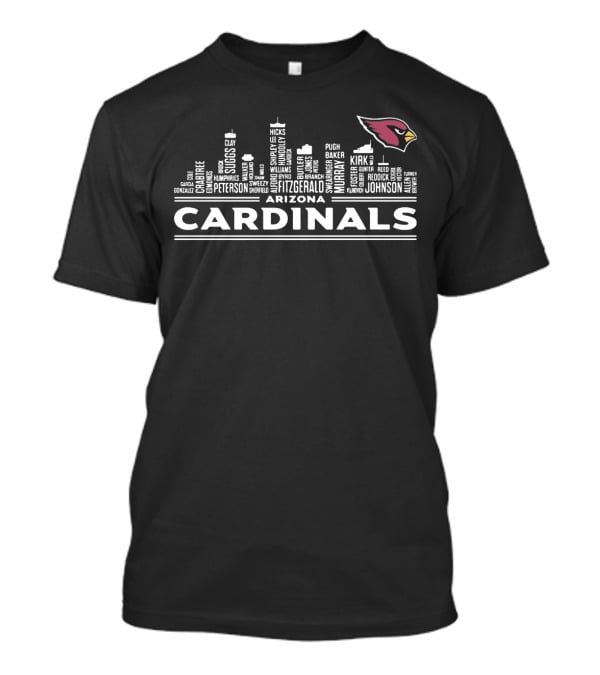 Arizona Cardinals Peterson Fitzgerald Murray Gonzalez Suggs Cityscape T-Shirt