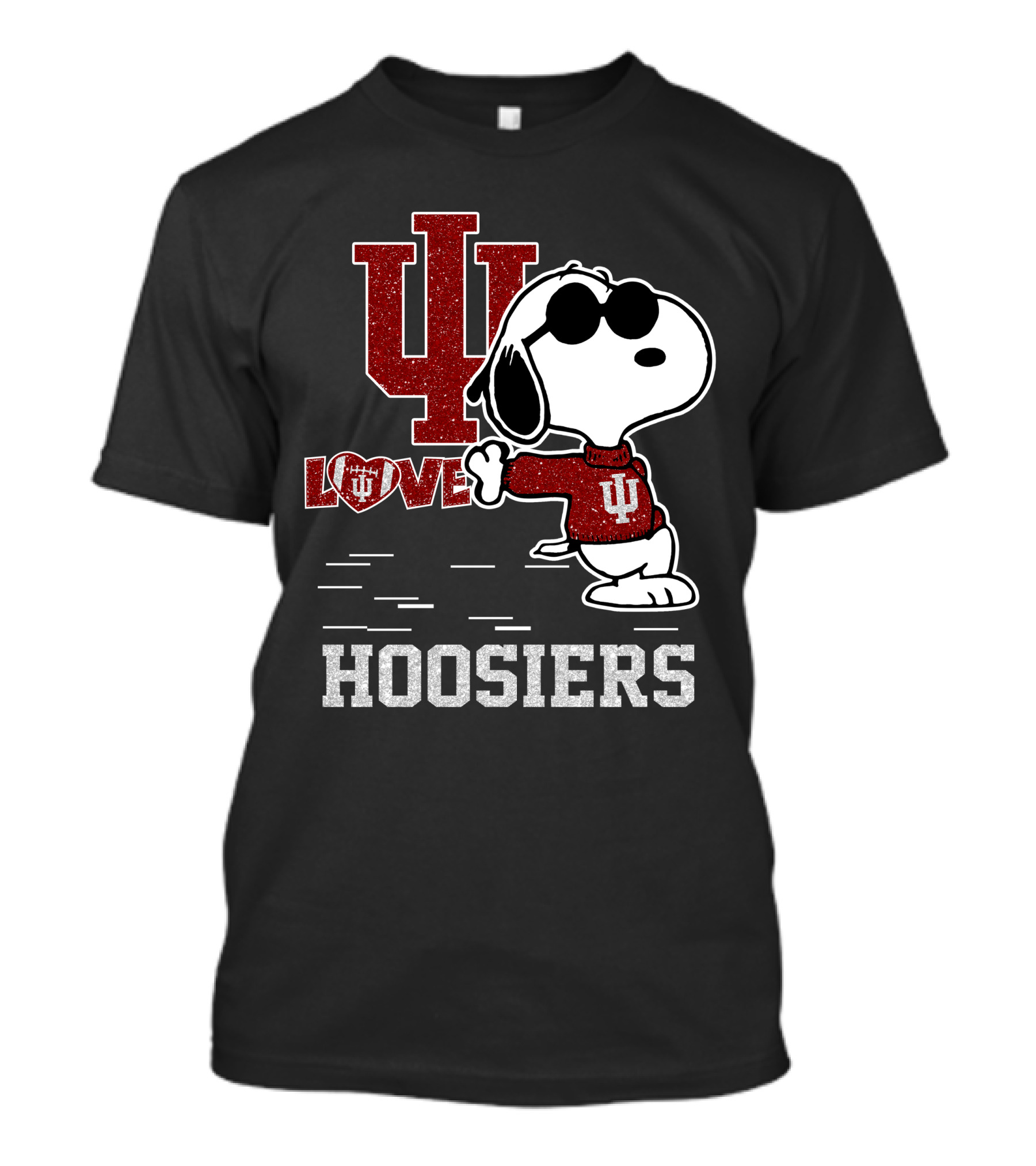 Snoopy IU Love Indiana Hoosiers T-Shirt