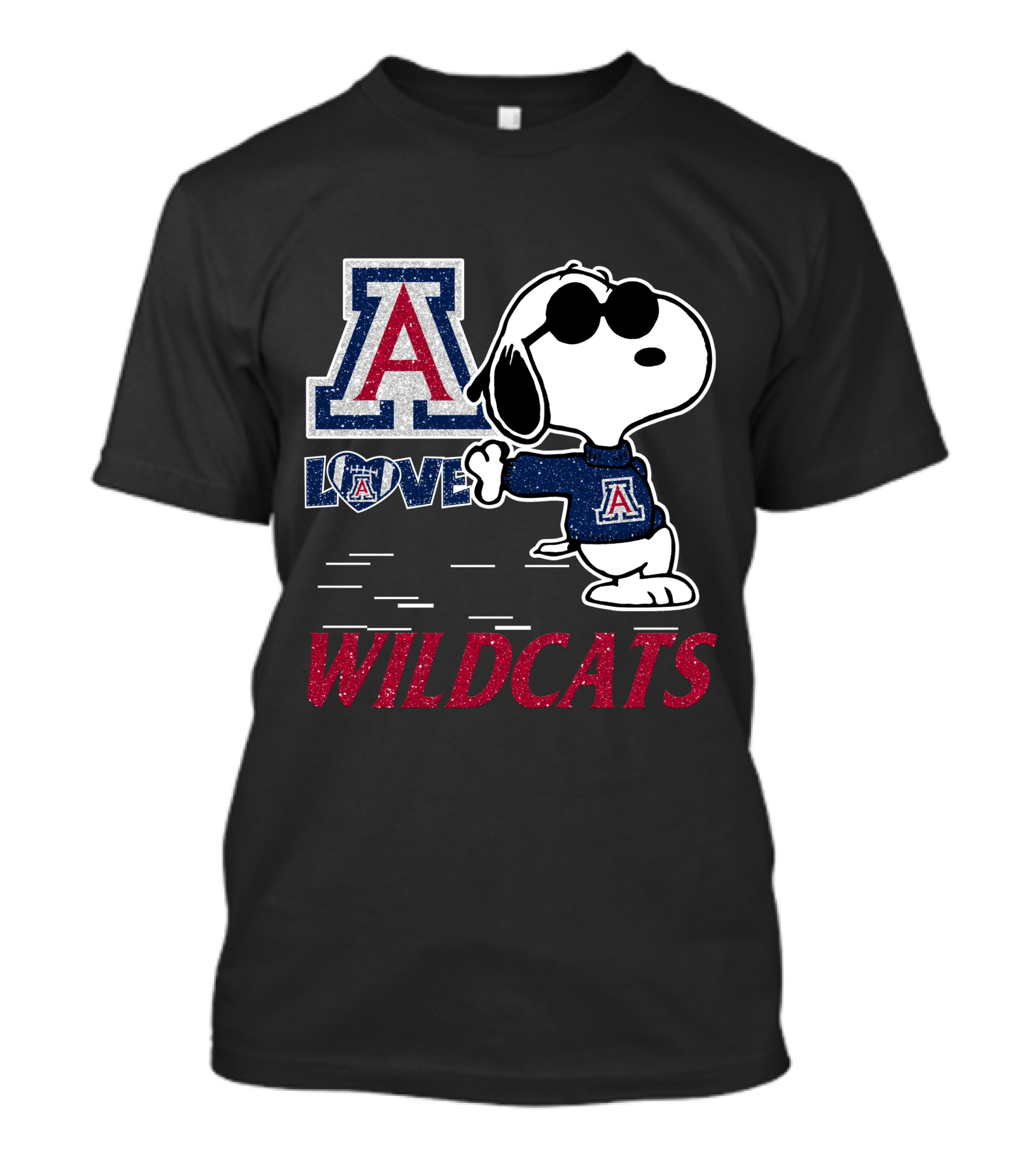 Snoopy Love Arizona Wildcats T-Shirt