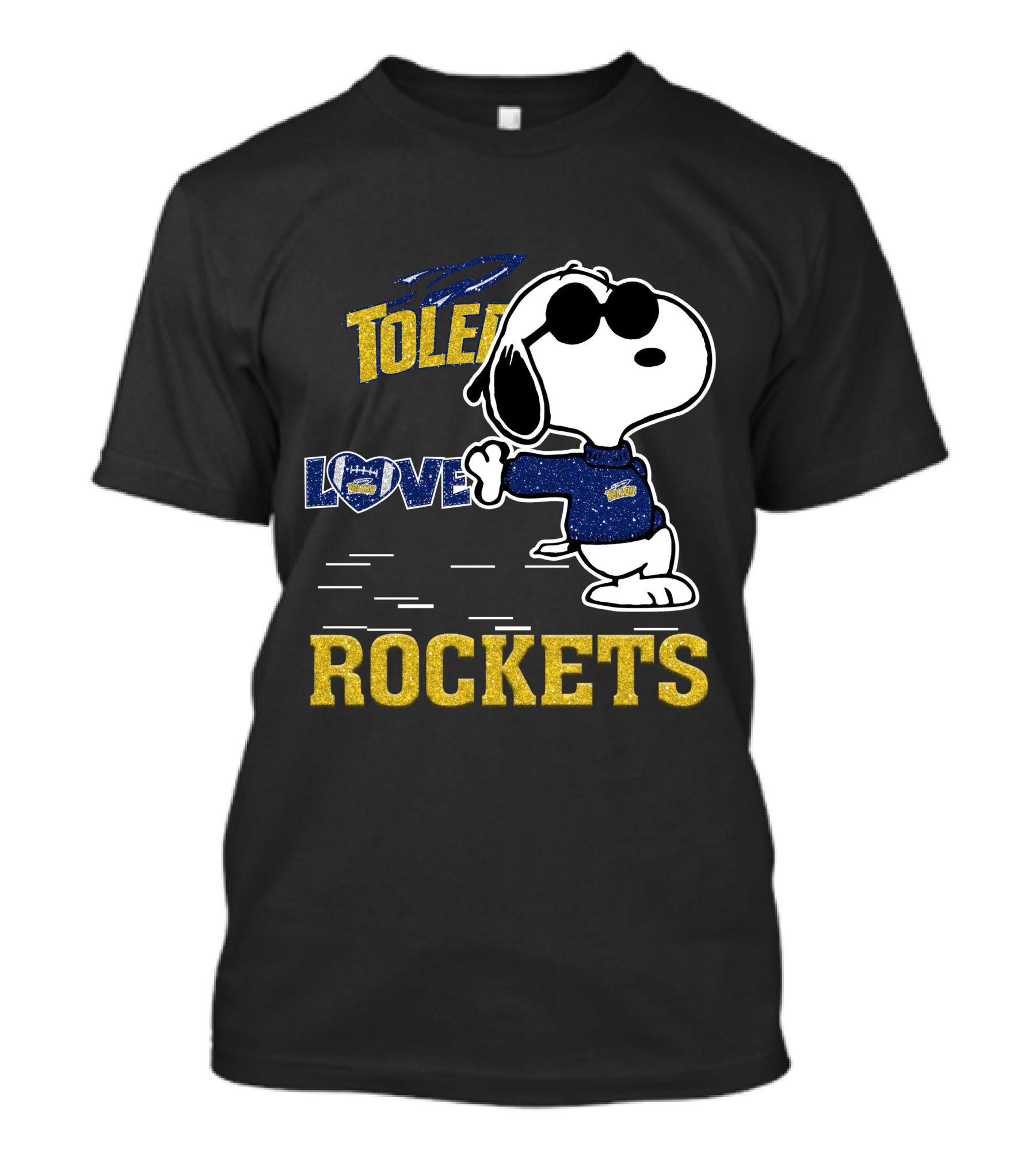 Snoopy Love Toledo Rockets T-Shirt