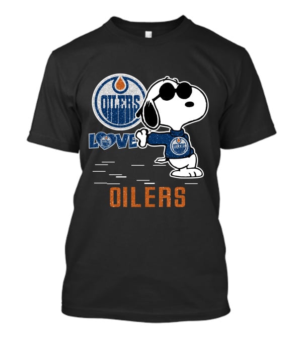 Snoopy Edmonton Oilers Love T-Shirt