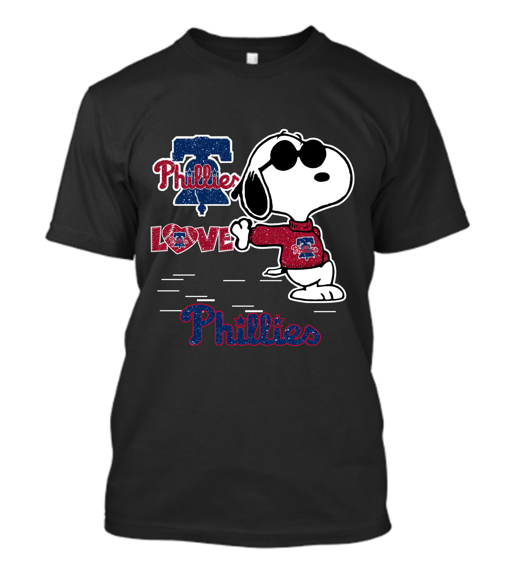 Snoopy Phillies Love Philadelphia Phillies T-Shirt