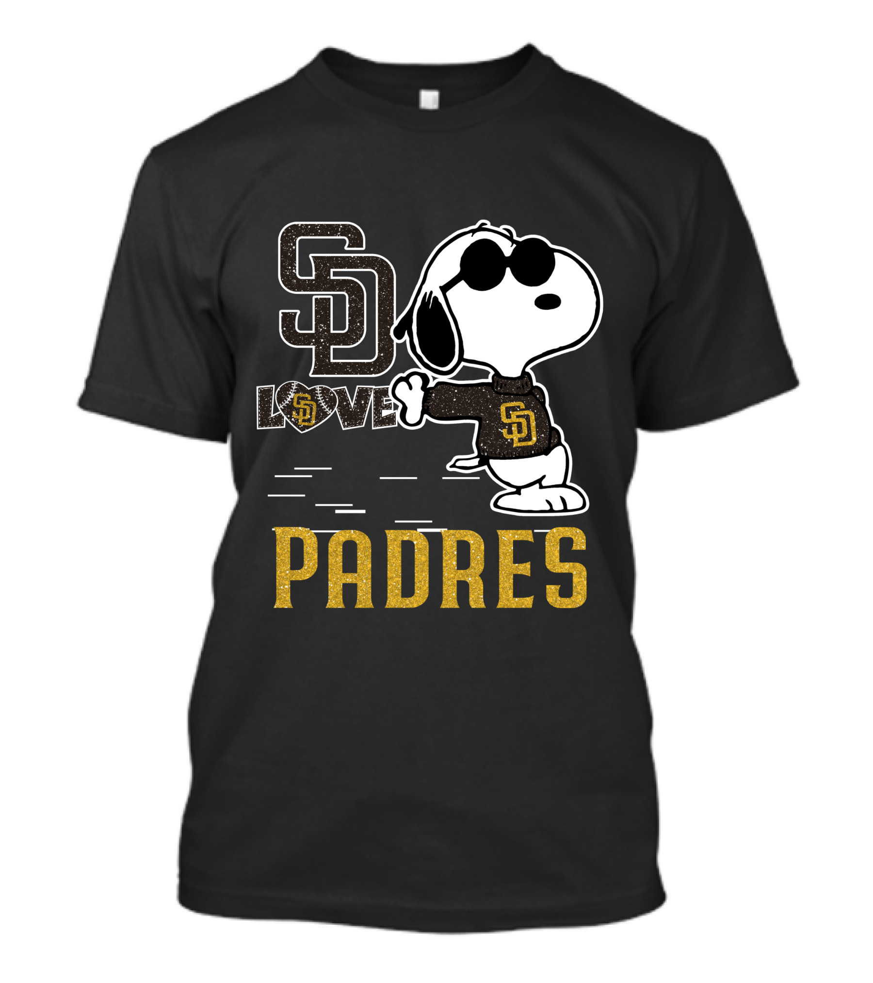Snoopy Padres Love San Diego Padres T-Shirt
