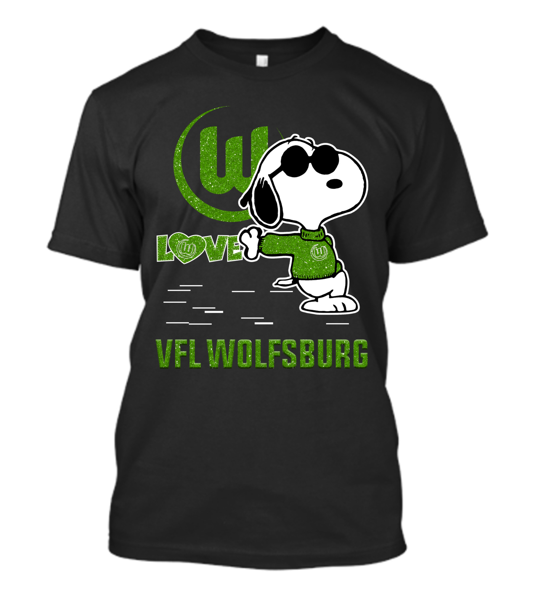 Snoopy Love VfL Wolfsburg Football Passion T-Shirt