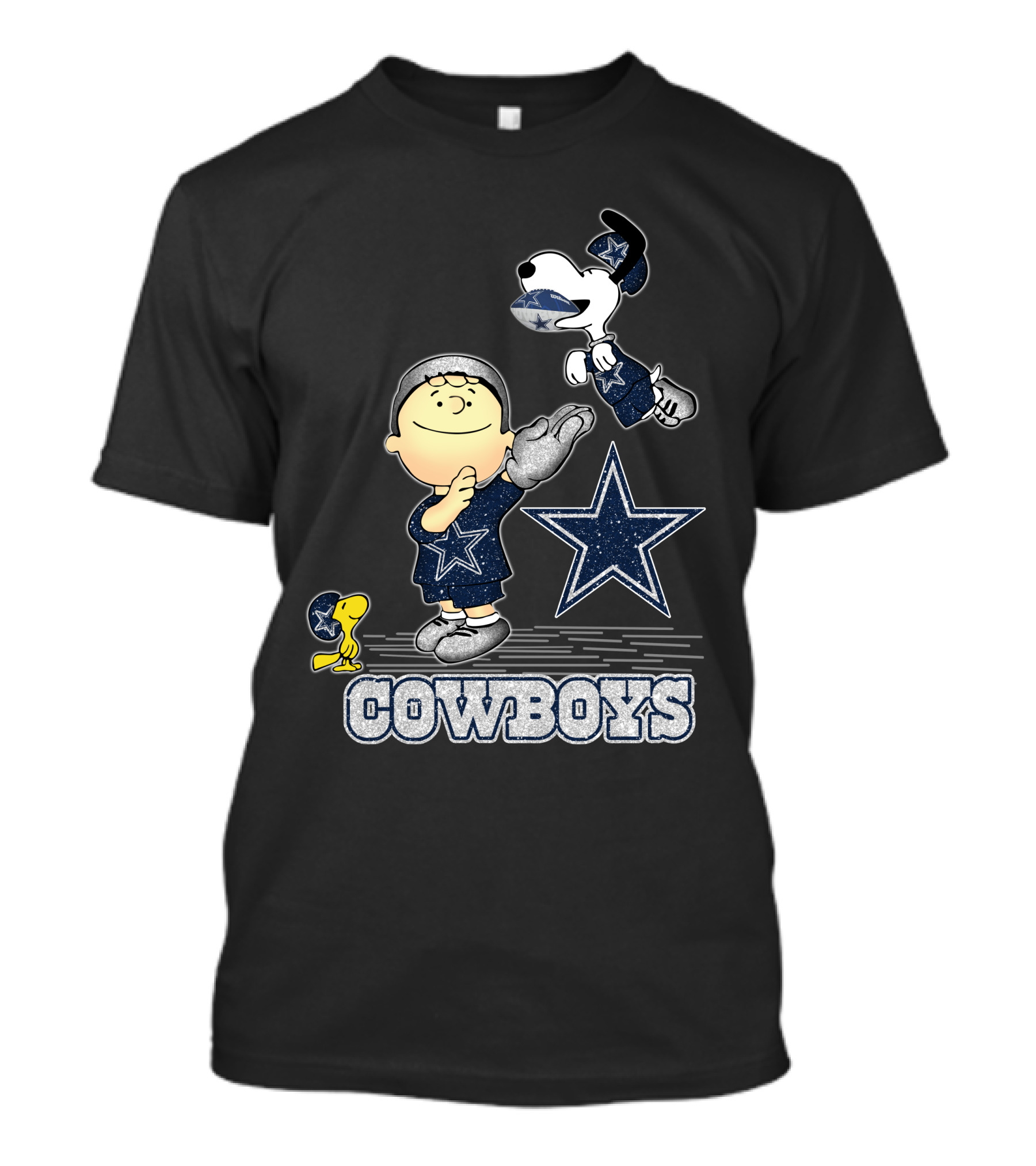 Snoopy Dallas Cowboys Football Star Fan T-Shirt