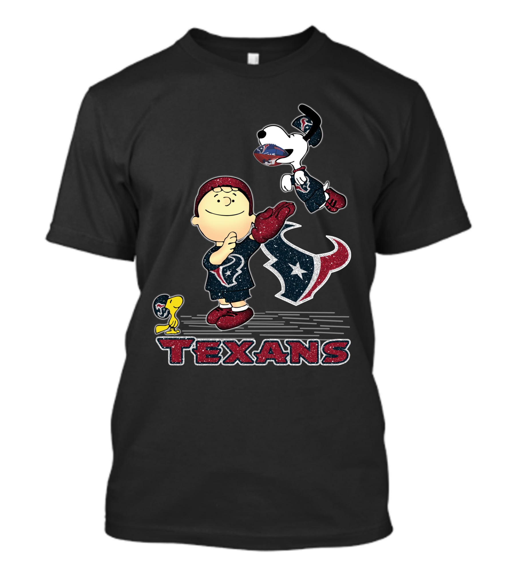 Snoopy Houston Texans Fan Team Spirit T-Shirt