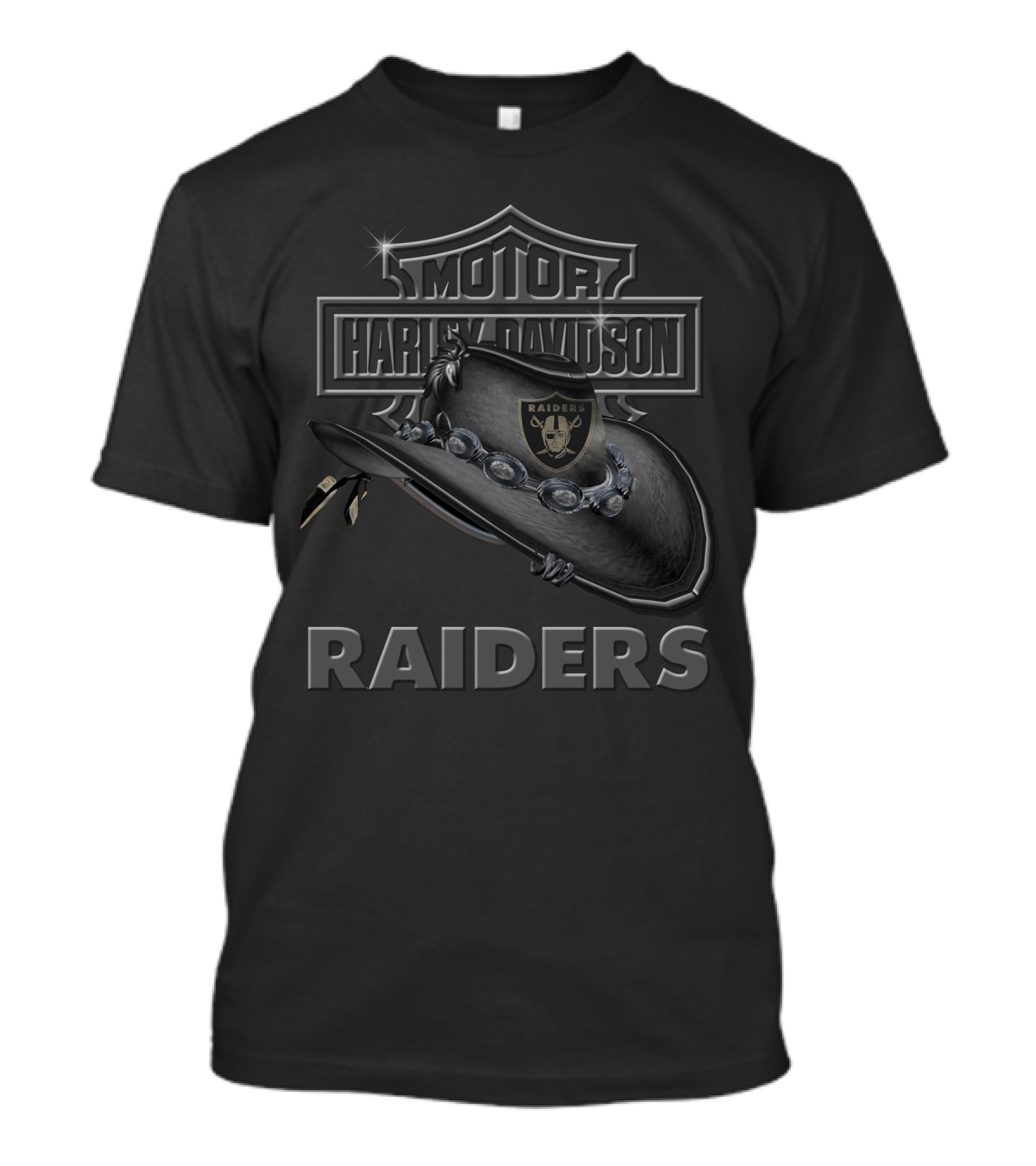 Motor Harley Davidson Raiders 137 Las Vegas Cowboys Style T-Shirt