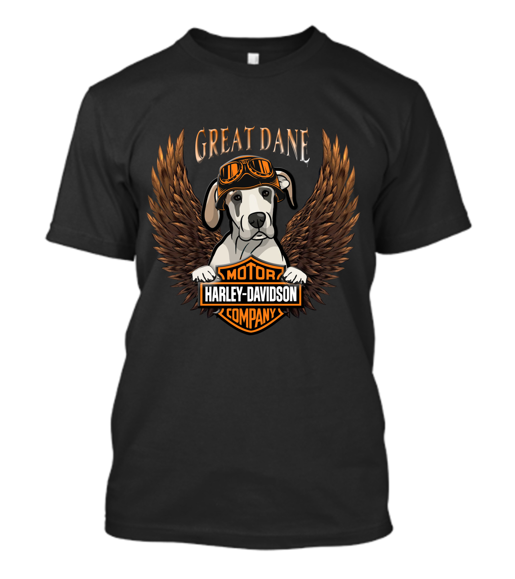 Great Dane Harley Davidson Motor Company T-Shirt