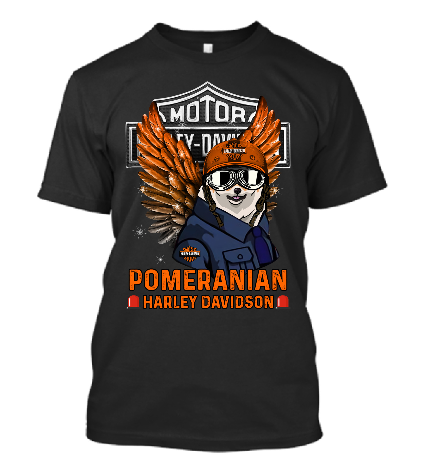 Motor Harley Davidson Pomeranian Harley Davidson T-Shirt