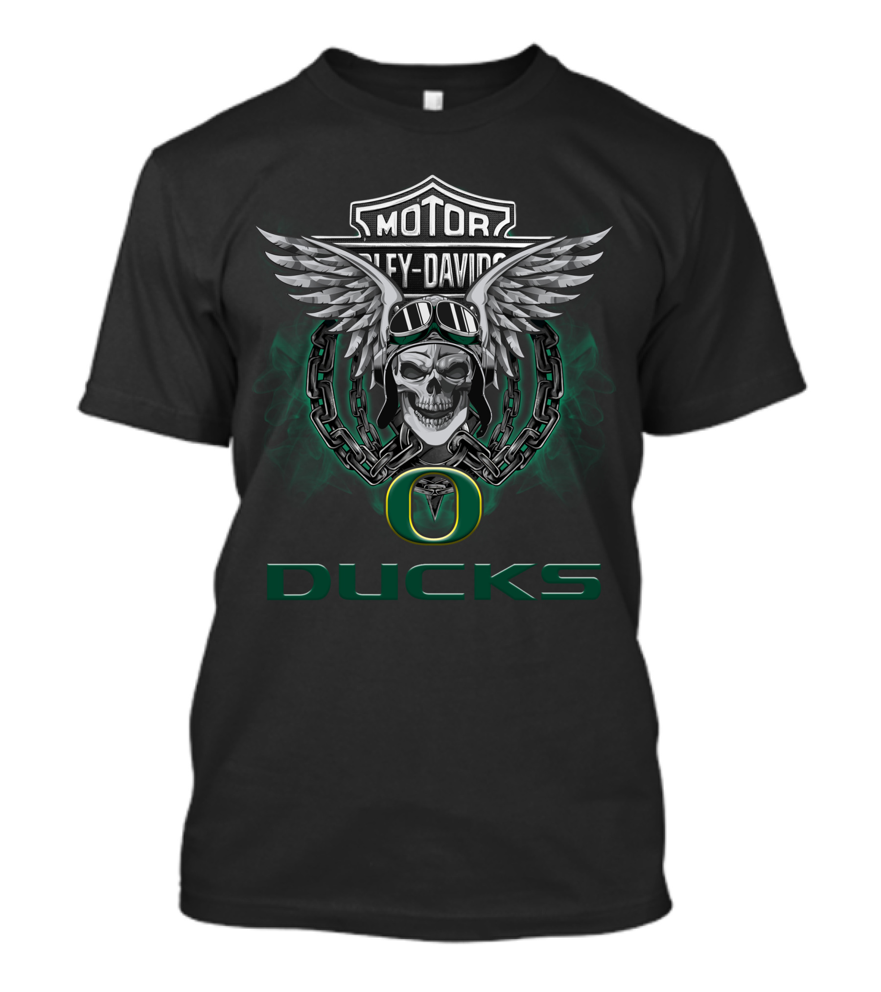 Hd Oregon Ducks Motor Harley Davidson Ncaa Football Fans T-Shirt