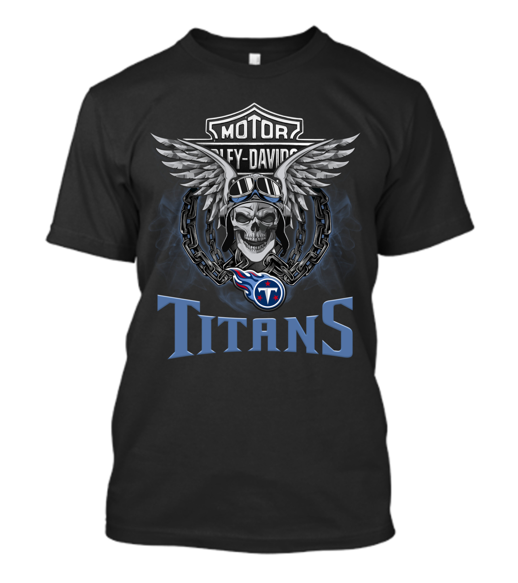 Motor Harley Davidson Titans Nfl Football Fans Hd Tennessee T-Shirt
