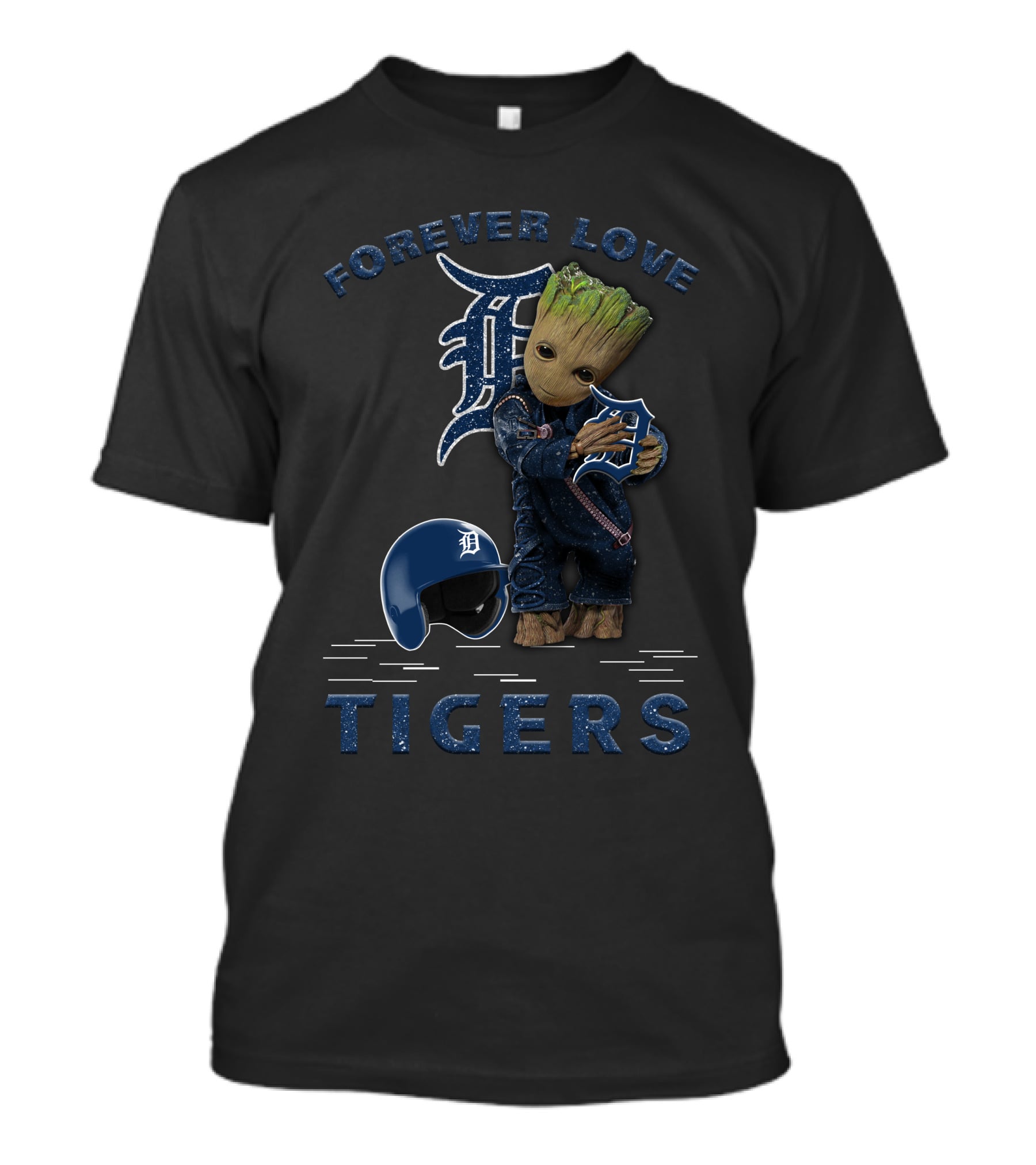 Forever Love Detroit Tigers Groot MLB Fans T-Shirt