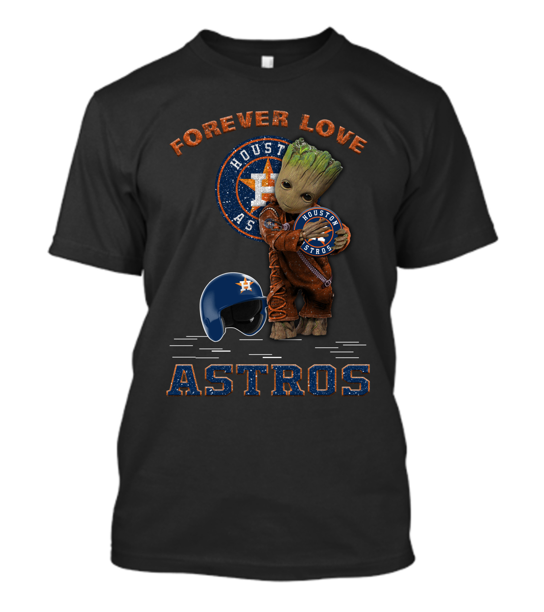 Forever Love Houston Astros MLB Fans Groot T-Shirt