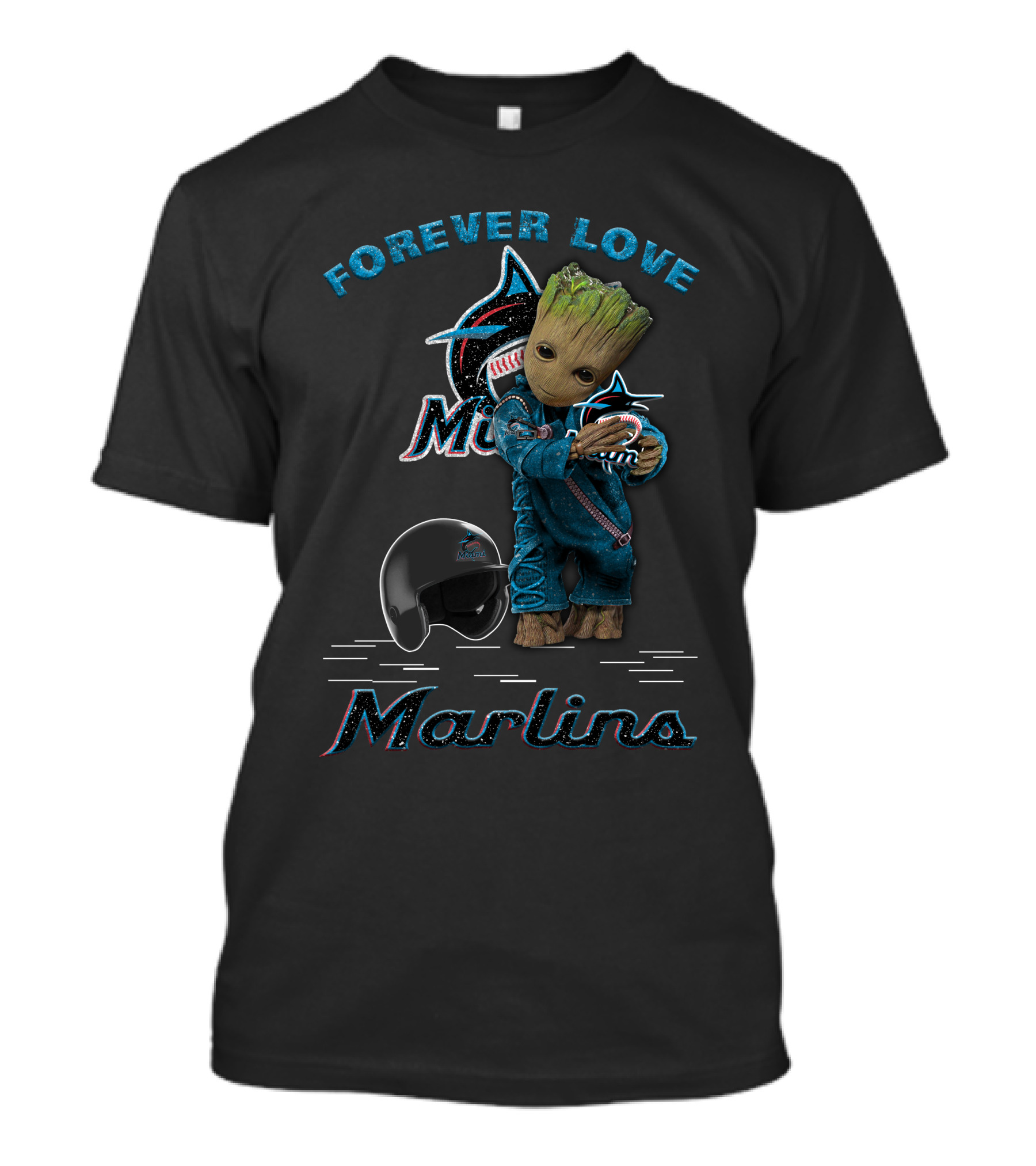 Forever Love Marlins Groot Miami Marlins Fans T-Shirt