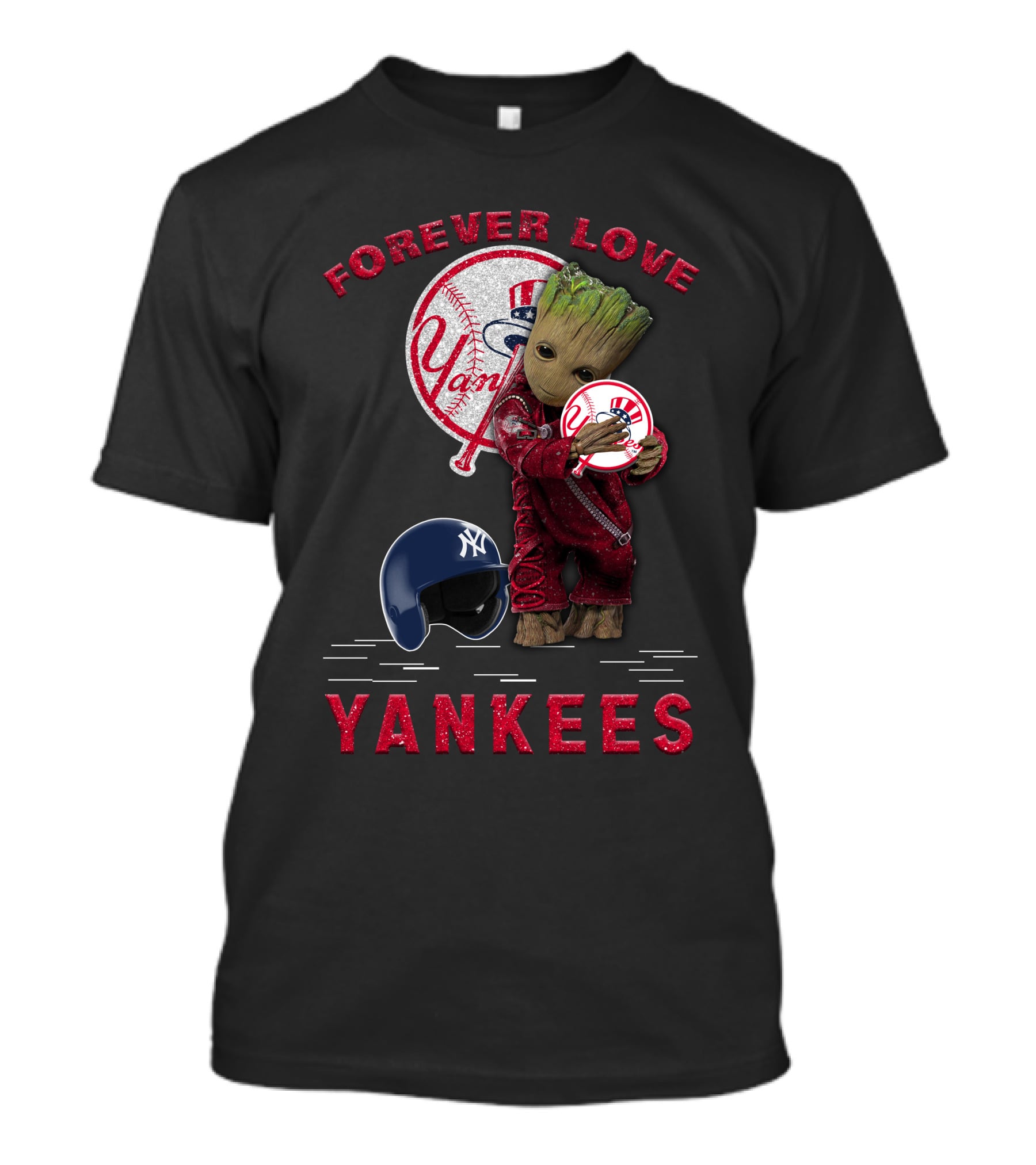 Forever Love Yankees Groot New York Yankees MLB Fans T-Shirt