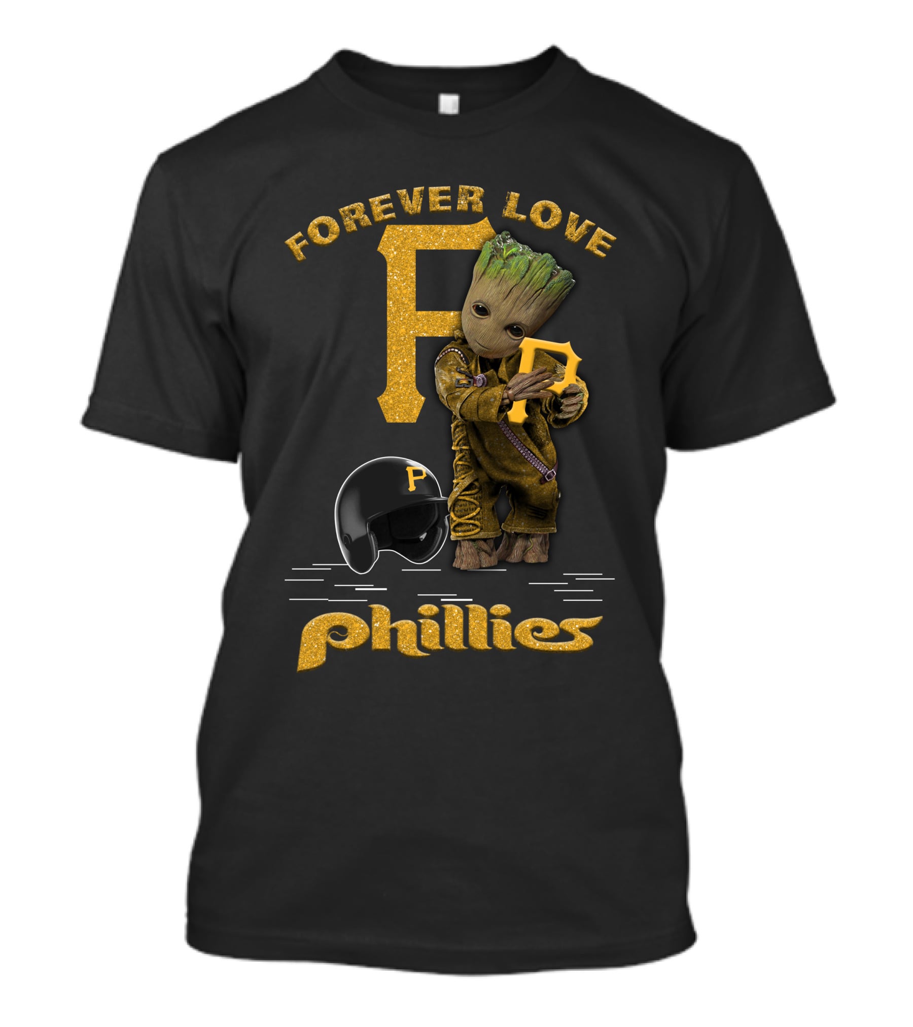 Forever Love Groot Phillies MLB Football Fans T-Shirt