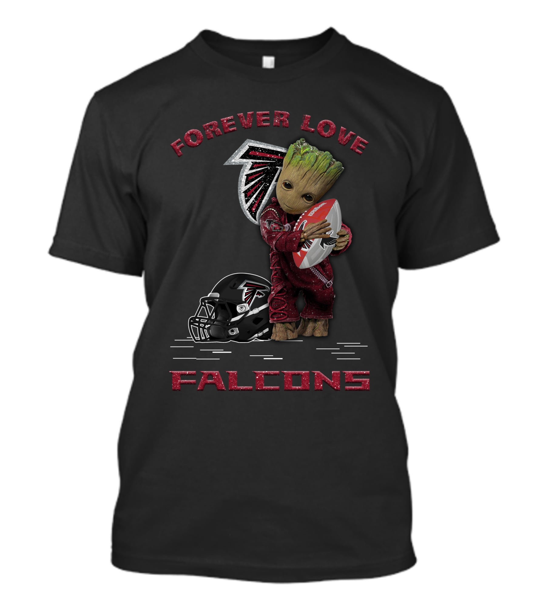 Forever Love Falcons Groot Football Atlanta T-Shirt