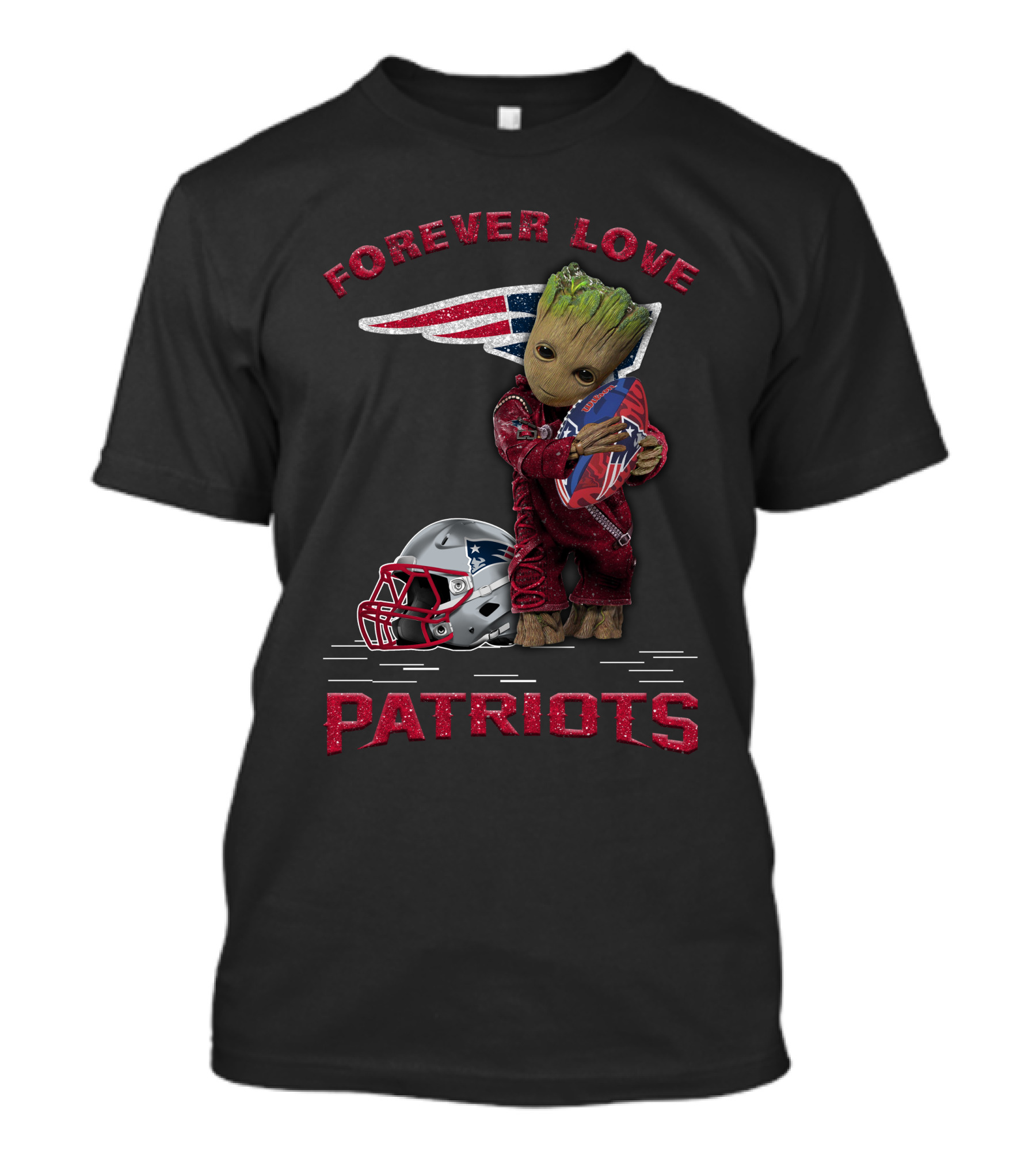 Forever Love Patriots Groot Football Fan T-Shirt