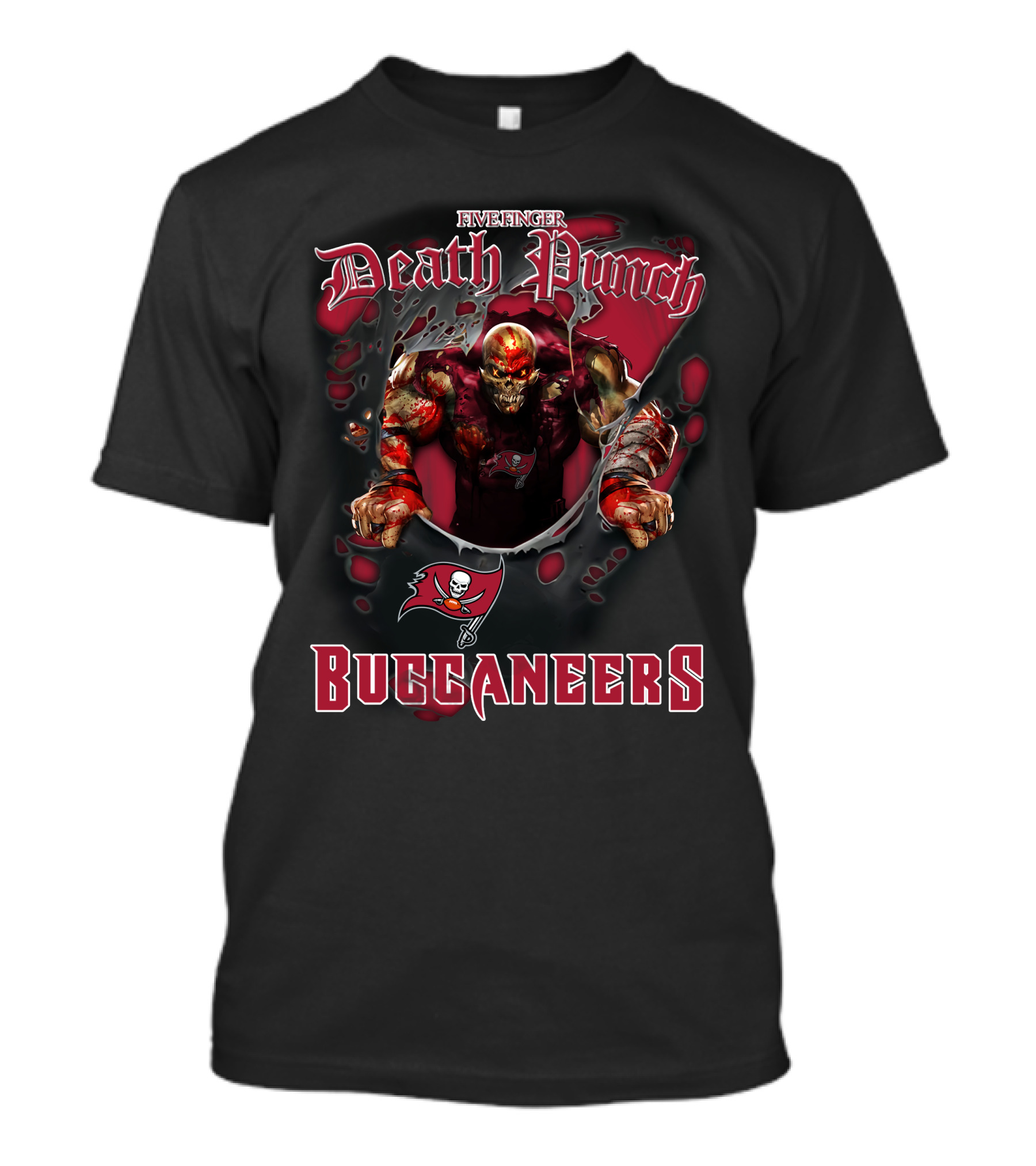 Five Finger Death Punch Nfl Buccaneers Tampa Bay Fans T-Shirt