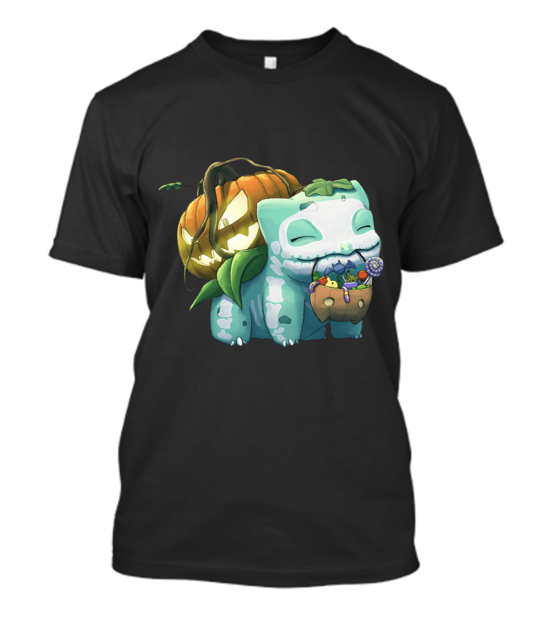 Halloween Pumpkin Bulbasaur Trick-or-Treat T-Shirt