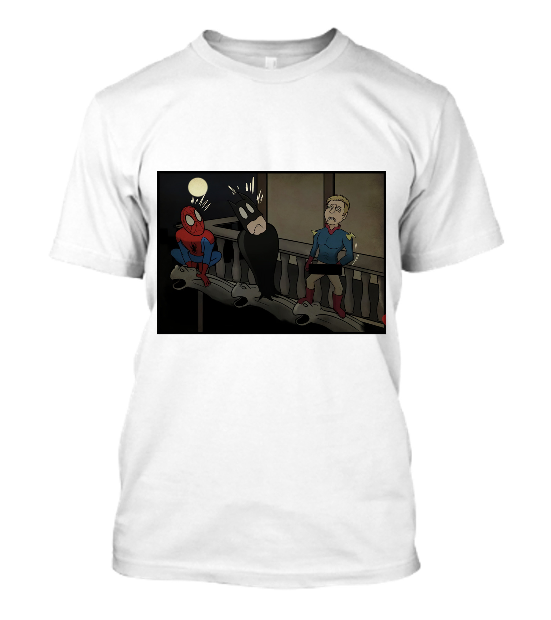 I Can Do What Ever I Want Superheroes On Balcony At Night T-Shirt