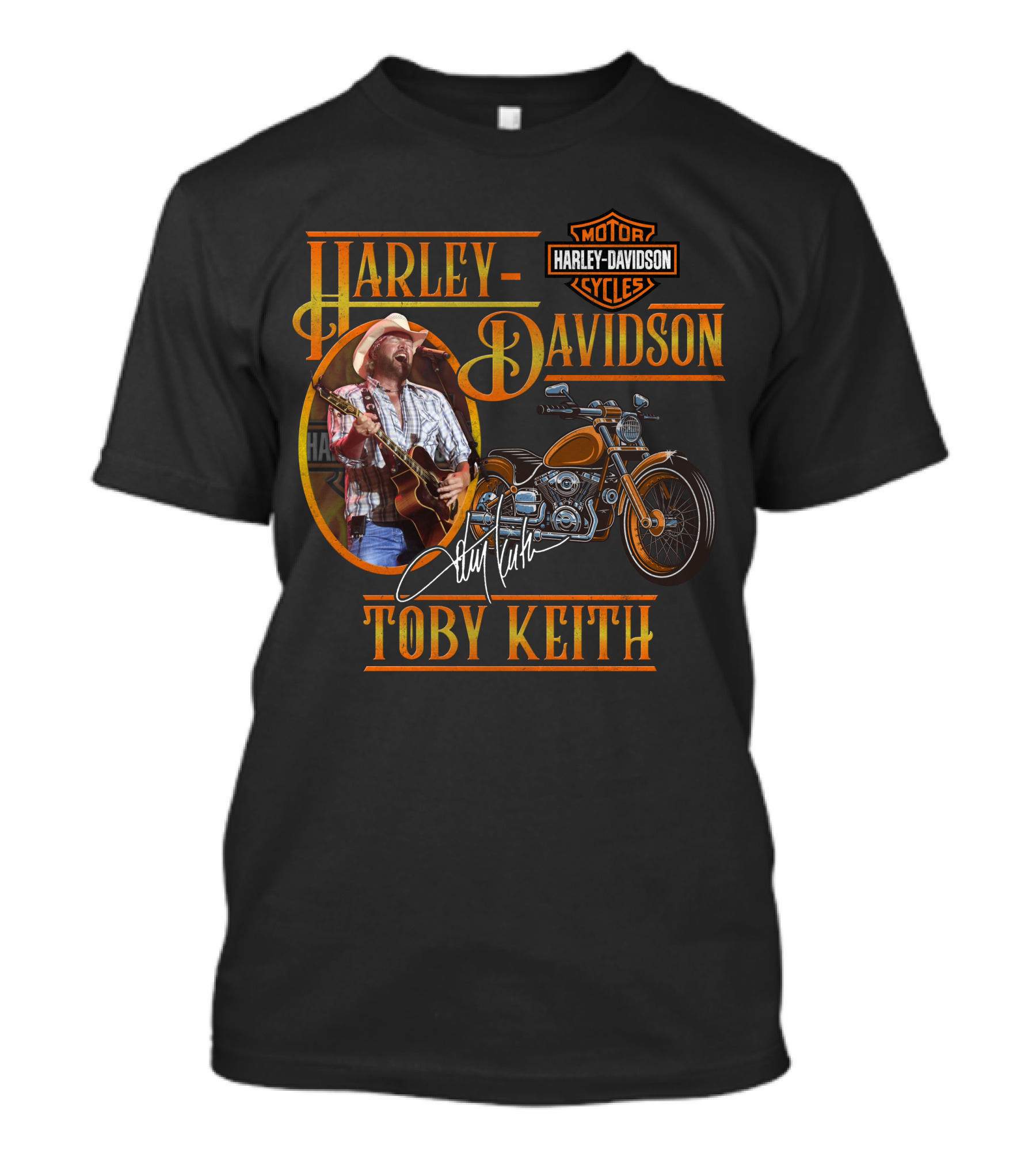 Harley Davidson Toby Keith Motorcycles Signature T-Shirt
