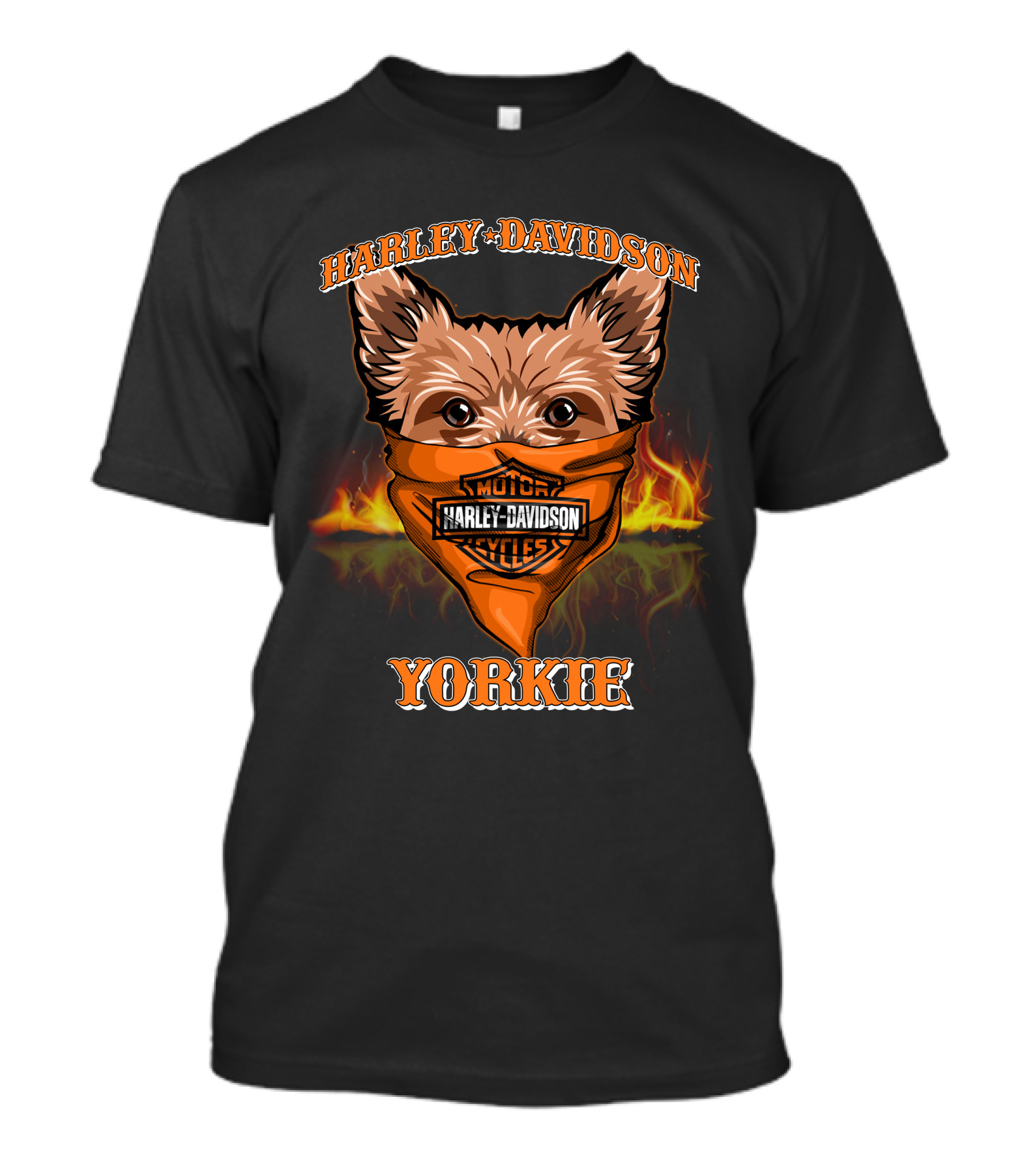 Harley Davidson Yorkie Motorcycles T-Shirt