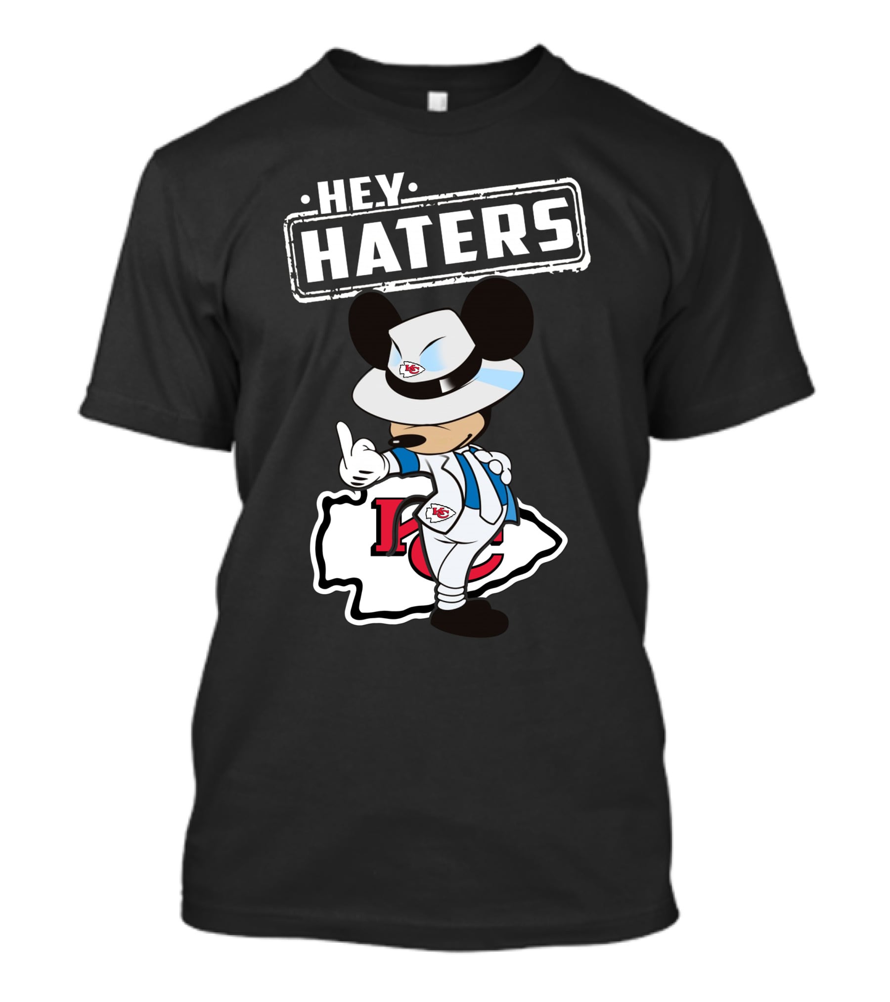 HEY HATERS KC Chiefs Mickey Pose T-Shirt