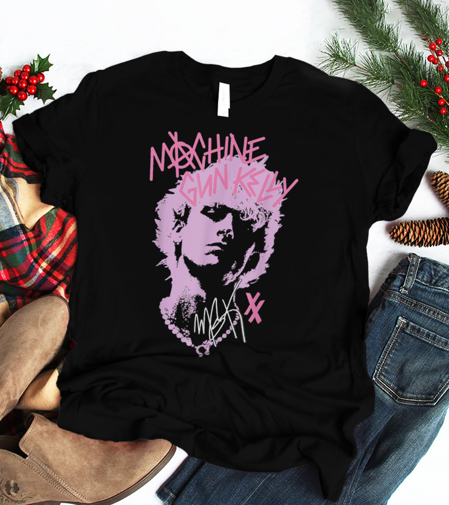 Machine Gun Kelly M.G.K Pink Silhouette XX Signature T-Shirt