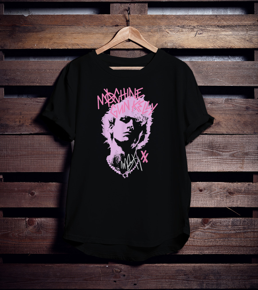 Machine Gun Kelly M.G.K Pink Silhouette XX Signature T-Shirt