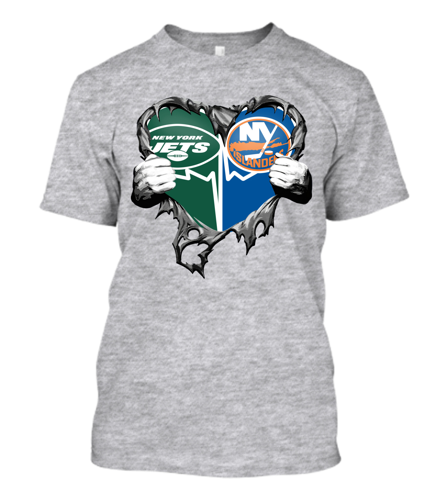 New York Jets And Islanders It’s In My Heart T-Shirt