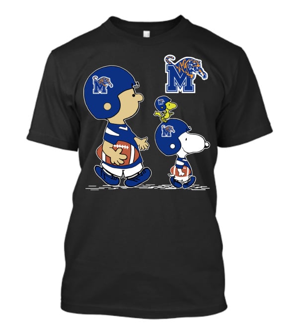 Memphis Tigers M Logo Football Characters T-Shirt