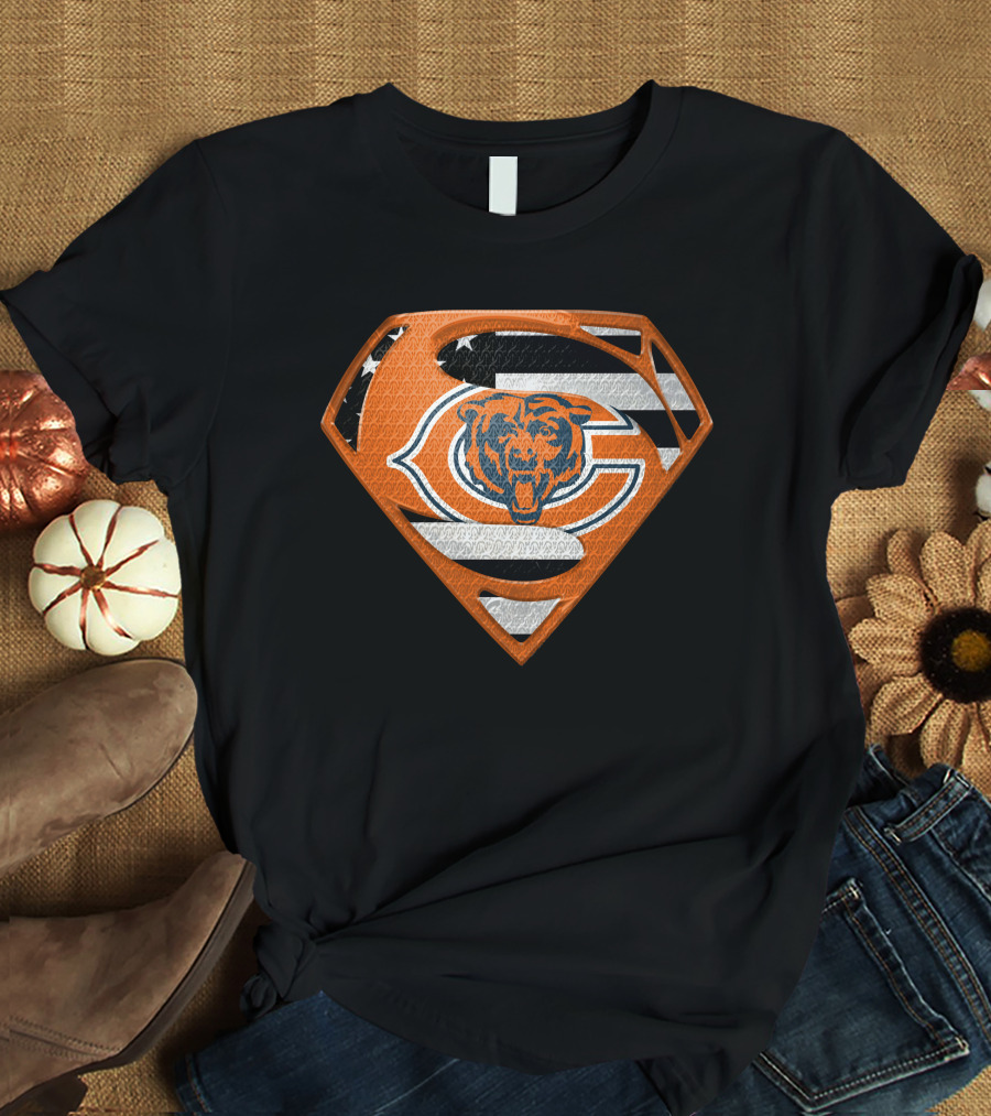 Chicago Bears Superman Shield T-Shirt