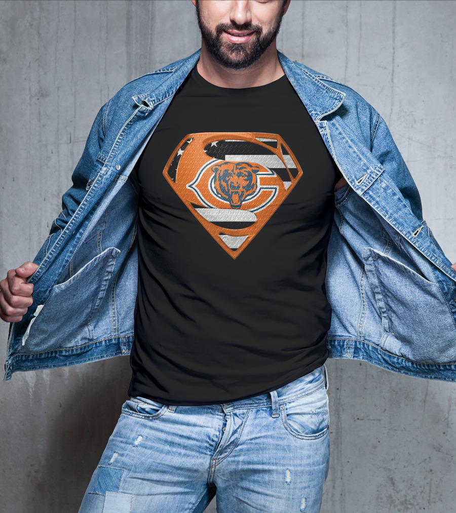 Chicago Bears Superman Shield T-Shirt