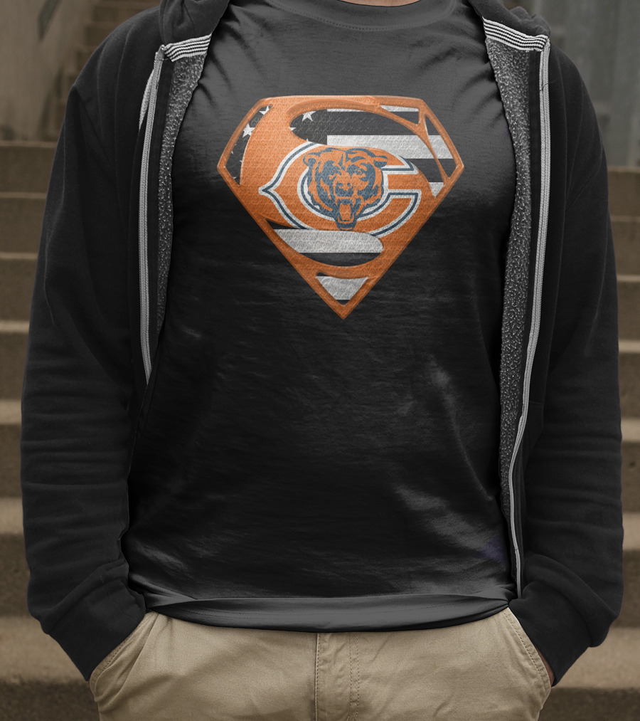 Chicago Bears Superman Shield T-Shirt